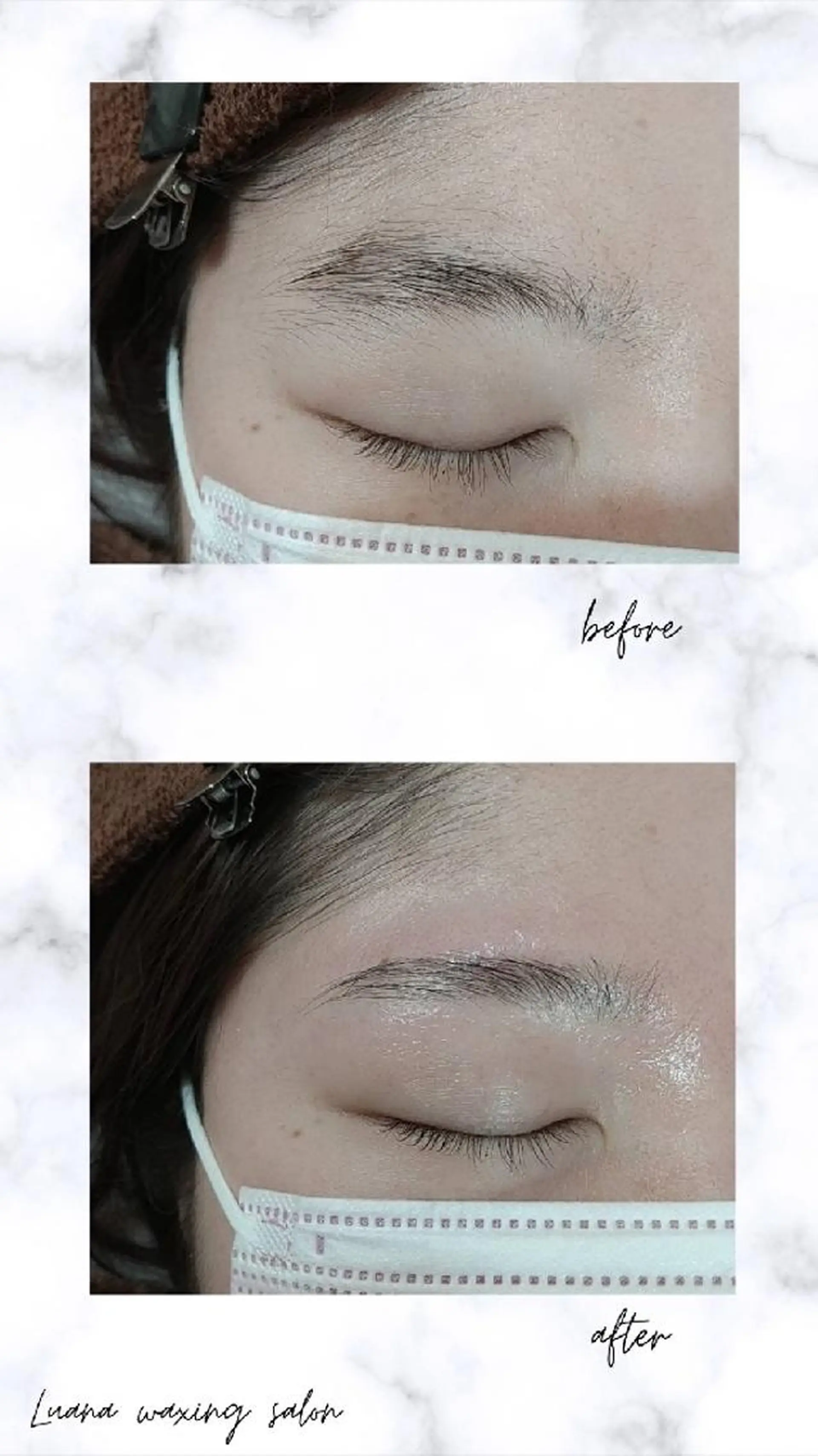 アイブロウ 眉毛ワックス脱毛 Luana waxing salon所属・Luana wax 🐚根本のエステ・リラクイメージ