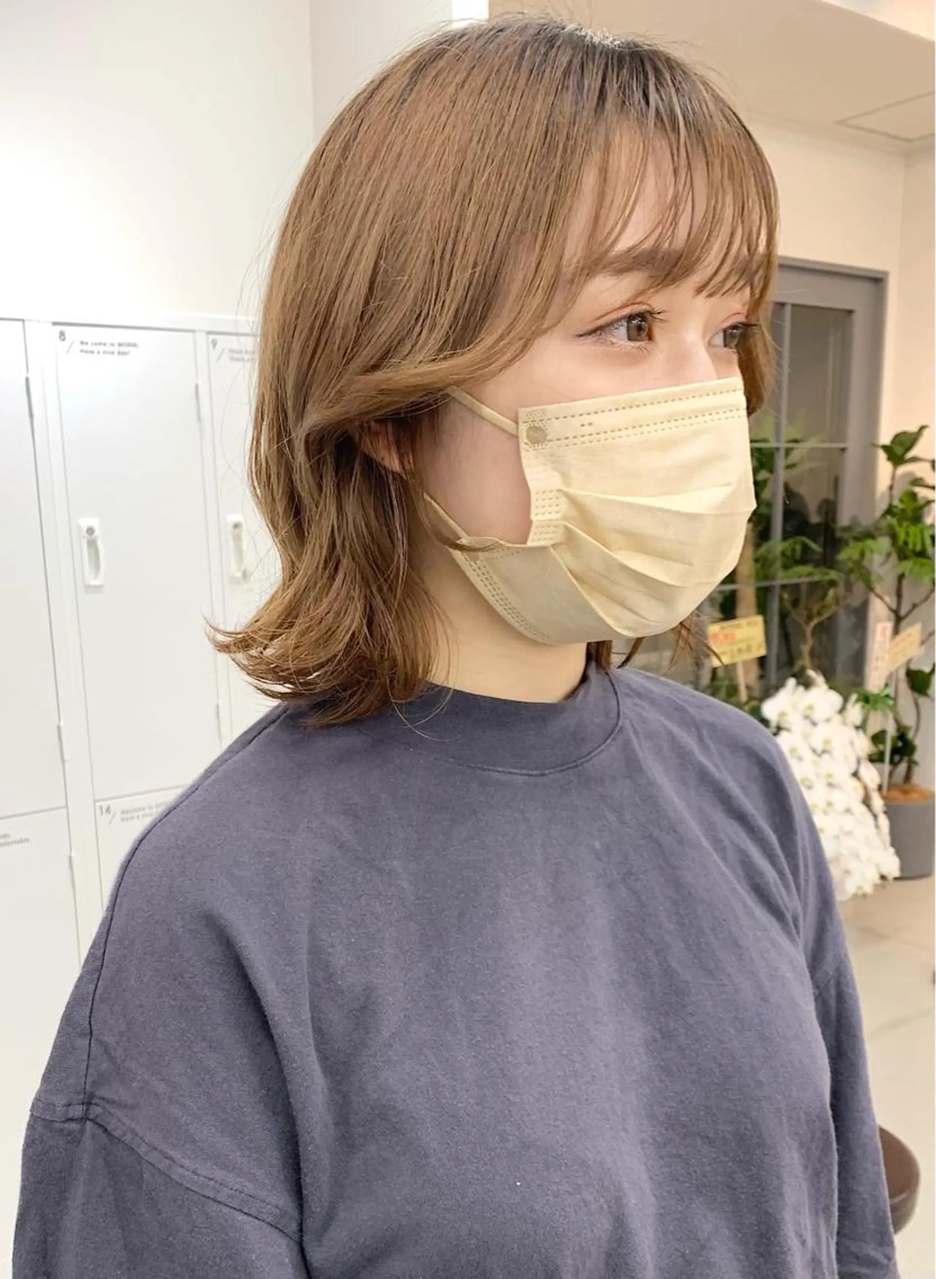 ミディアム カラー 韓国風ヘア 樫原裕二 /柔らかいカラーのヘアスタイル