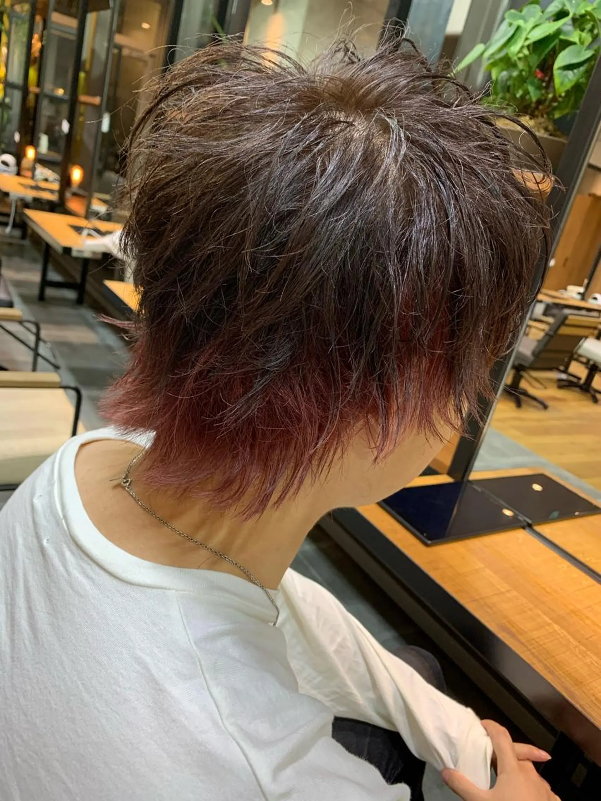 カラー メンズ 天野 開のヘアスタイル