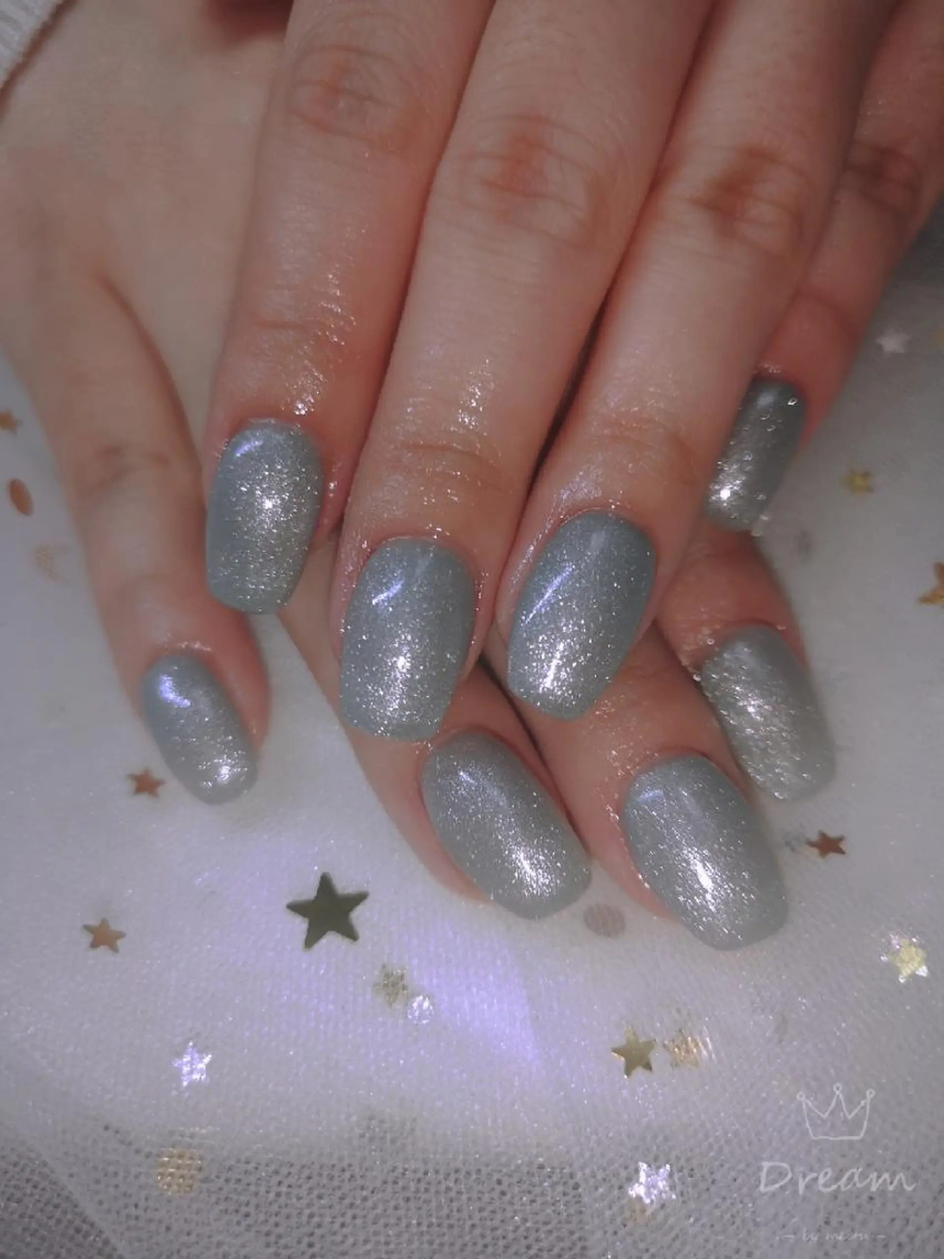 ミディアム ネイル ネイリストゆか💅 長さだし、深爪矯正のネイルデザイン