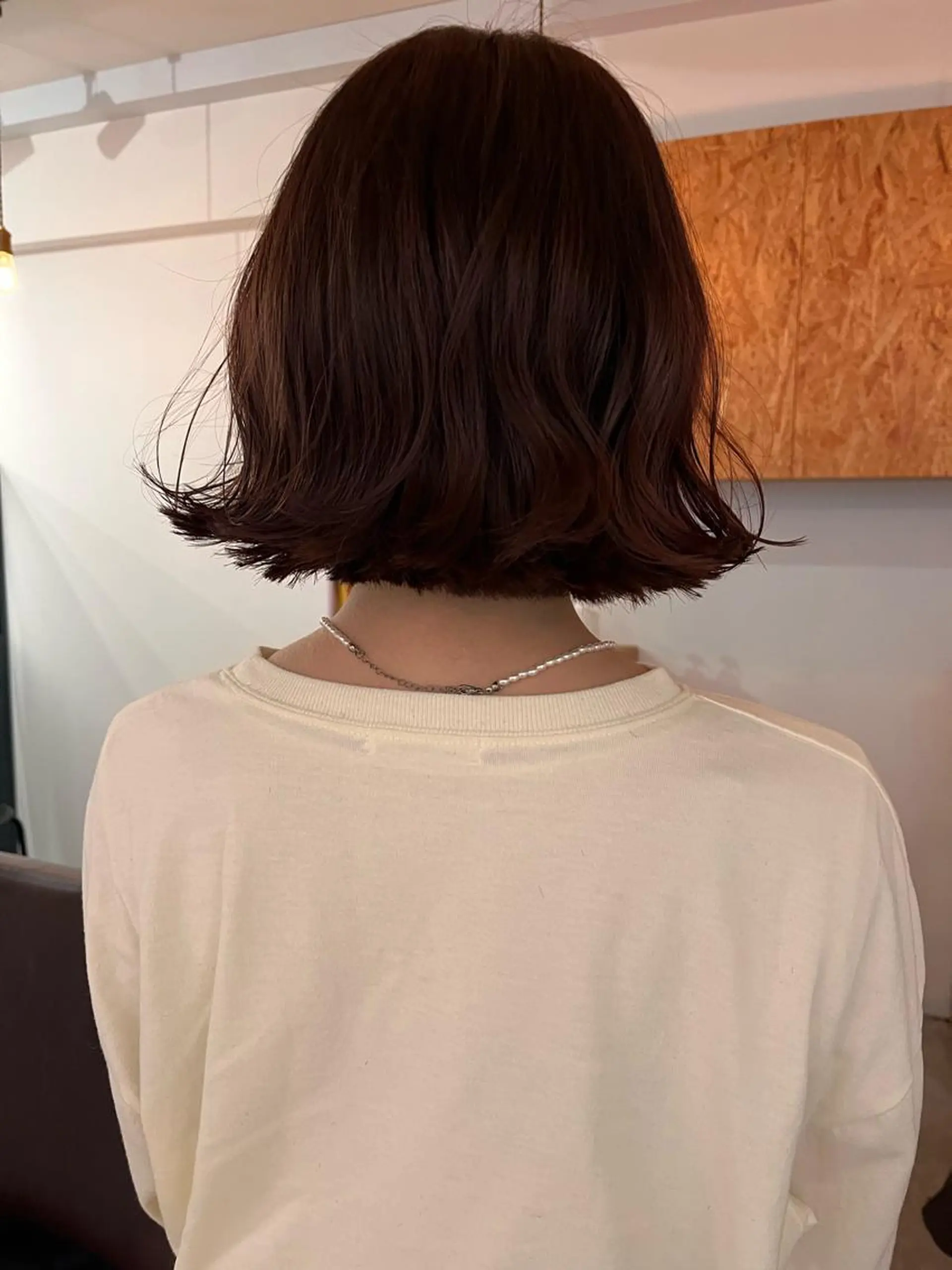 ショート ボブ 暖色/パーマ 🌼クニトウメイのヘアスタイル