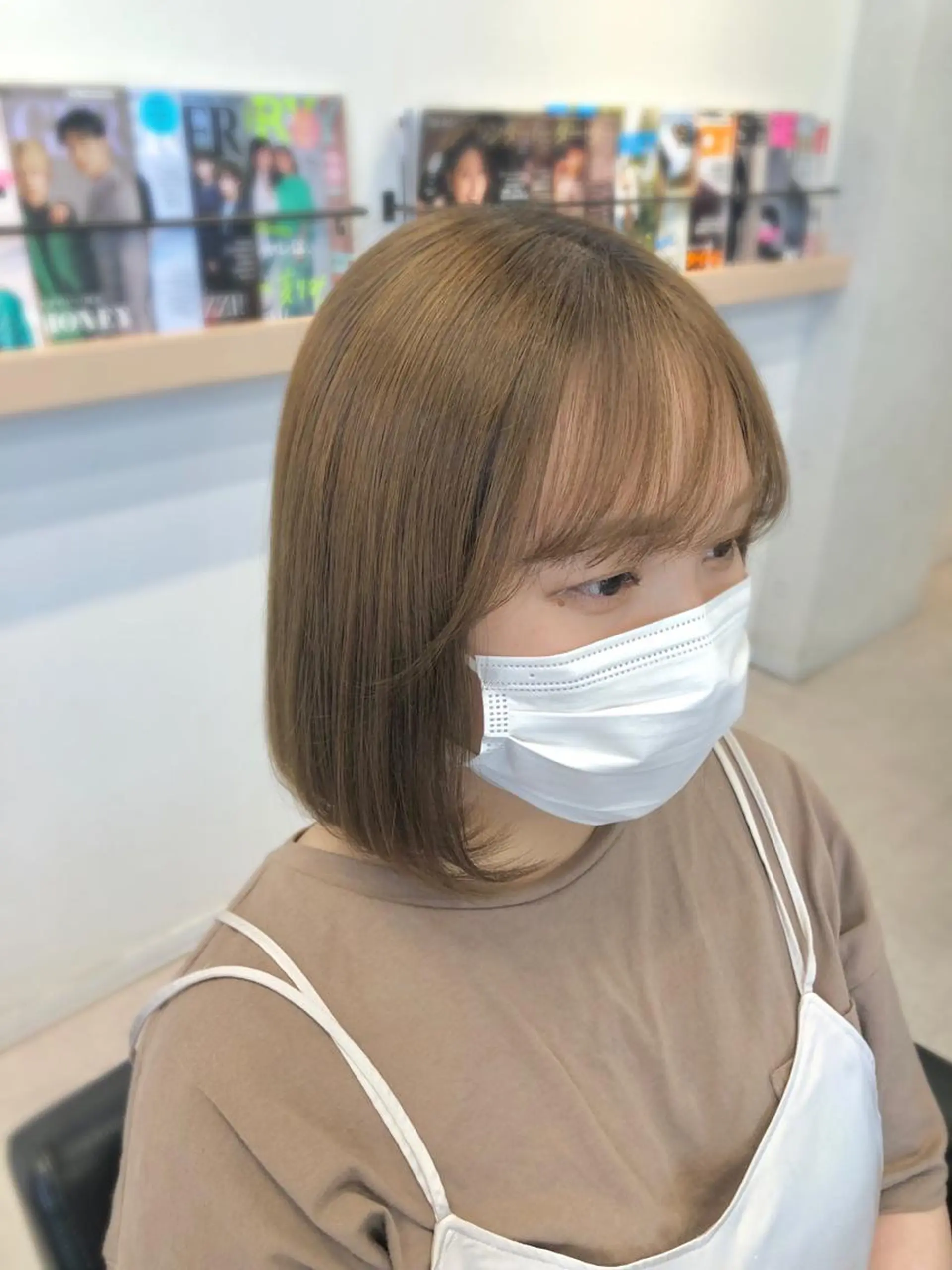 ショート カラー カット ヘアカラー トリートメント 🪞個室サロン/韓国 艶髪/keito🪞のヘアスタイル