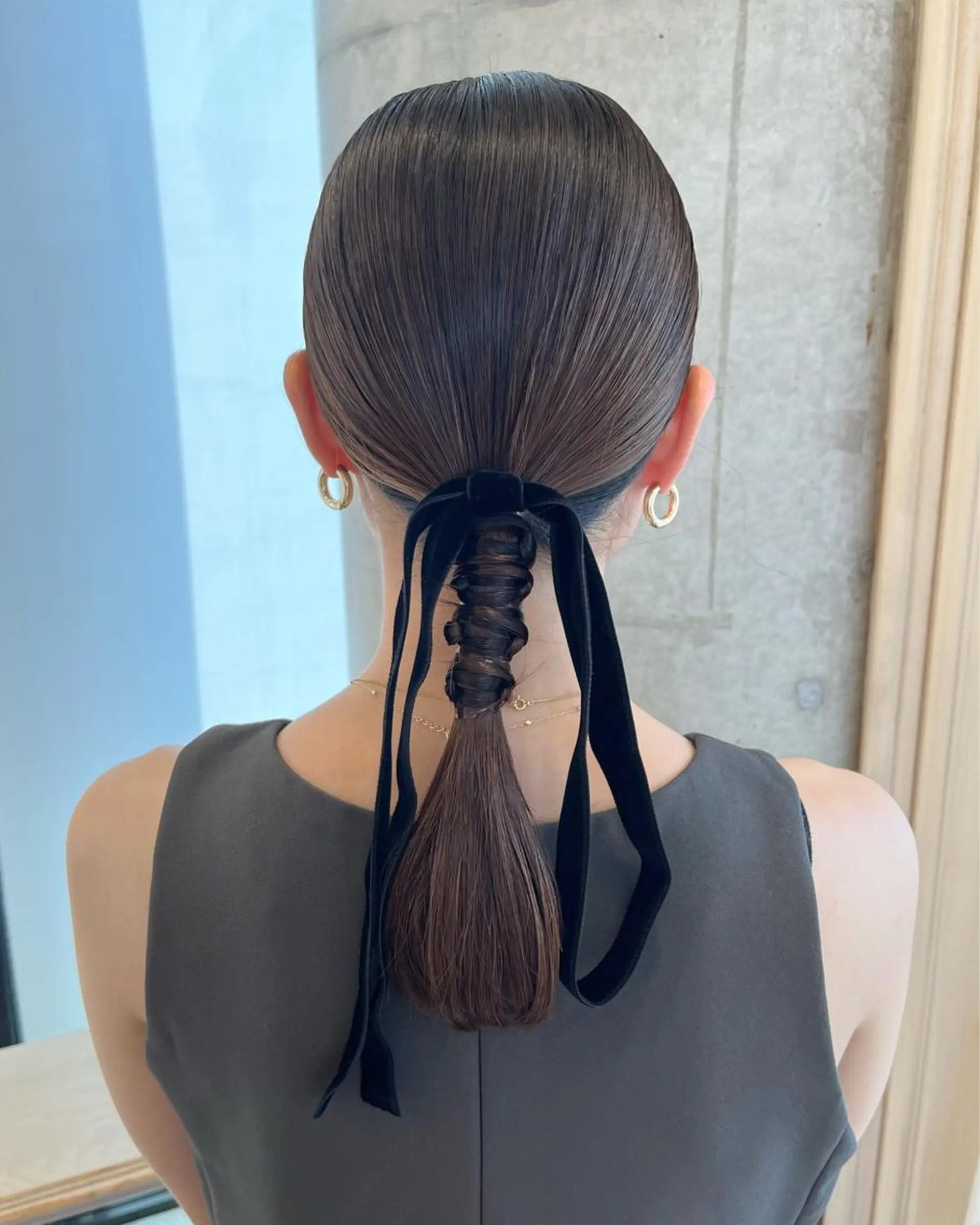 セミロング ヘアアレンジ ヘアセット サソウ ユリエ🥥のヘアスタイル