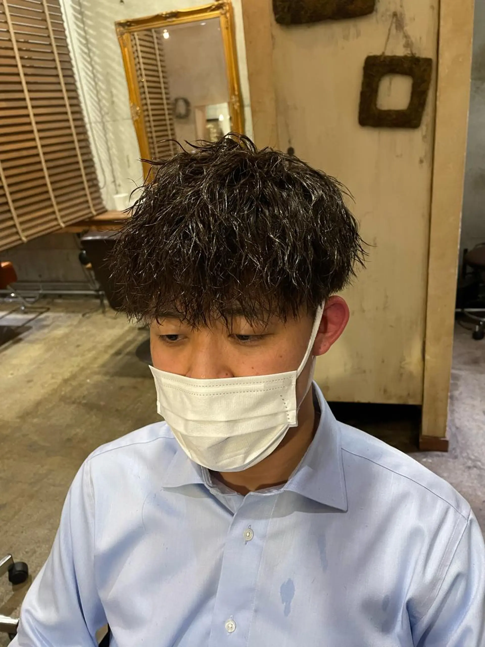 ショート メンズ メンズパーマ カット パーマ 🔥メンズ専門🔥 塩拓巳のヘアスタイル