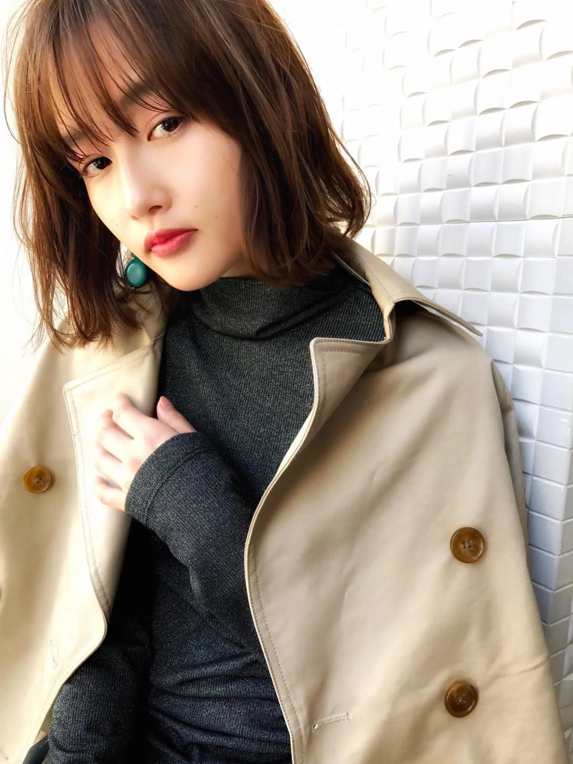 ミディアム カット ヘアカラー VLOW nex the salon所属・韓国風/髪質改善/ ナガヤアキラのヘアスタイル