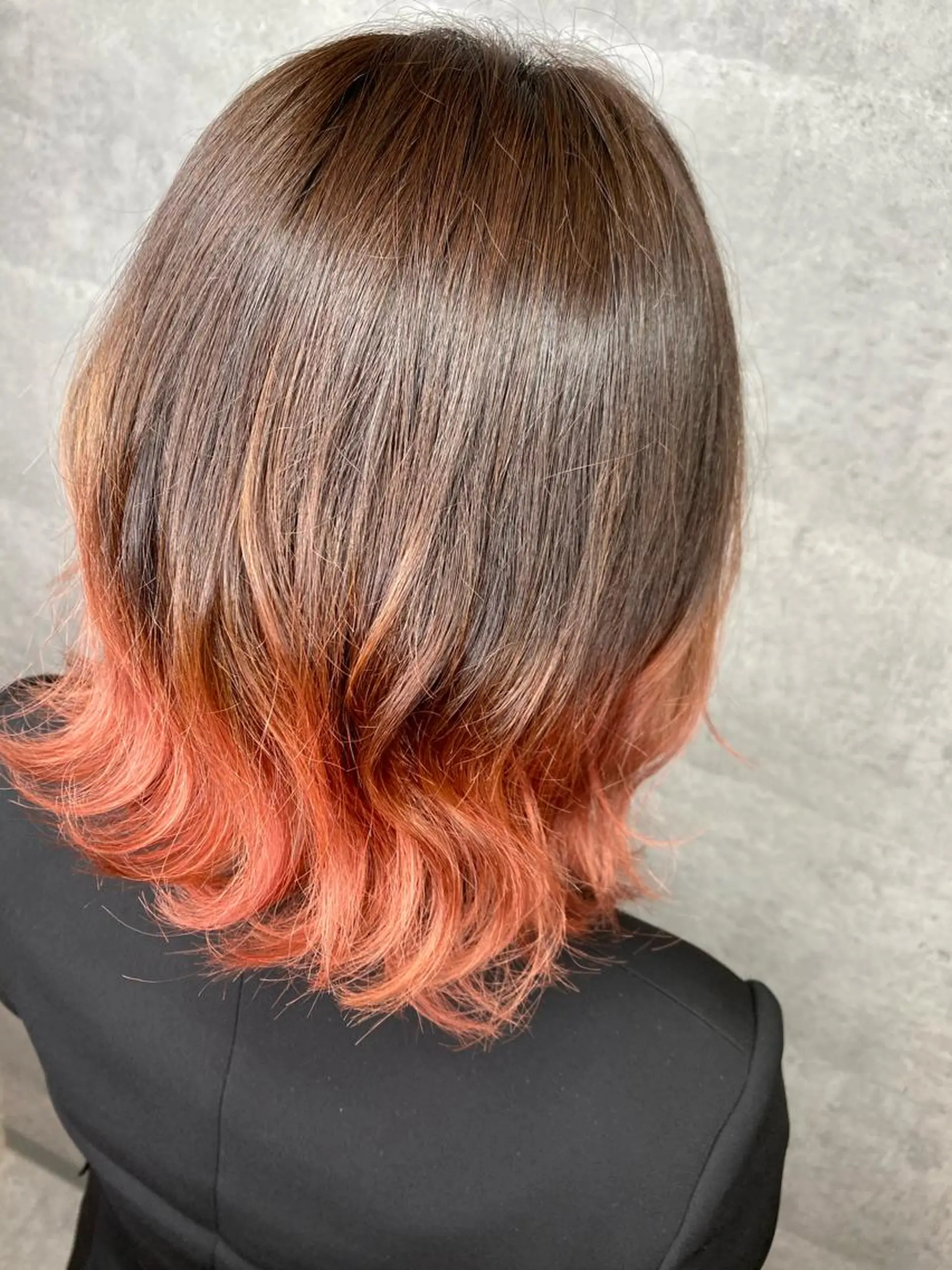 ミディアム カラー 🌿海山龍馬🌿前髪 /顔まわり/レイヤーのヘアスタイル