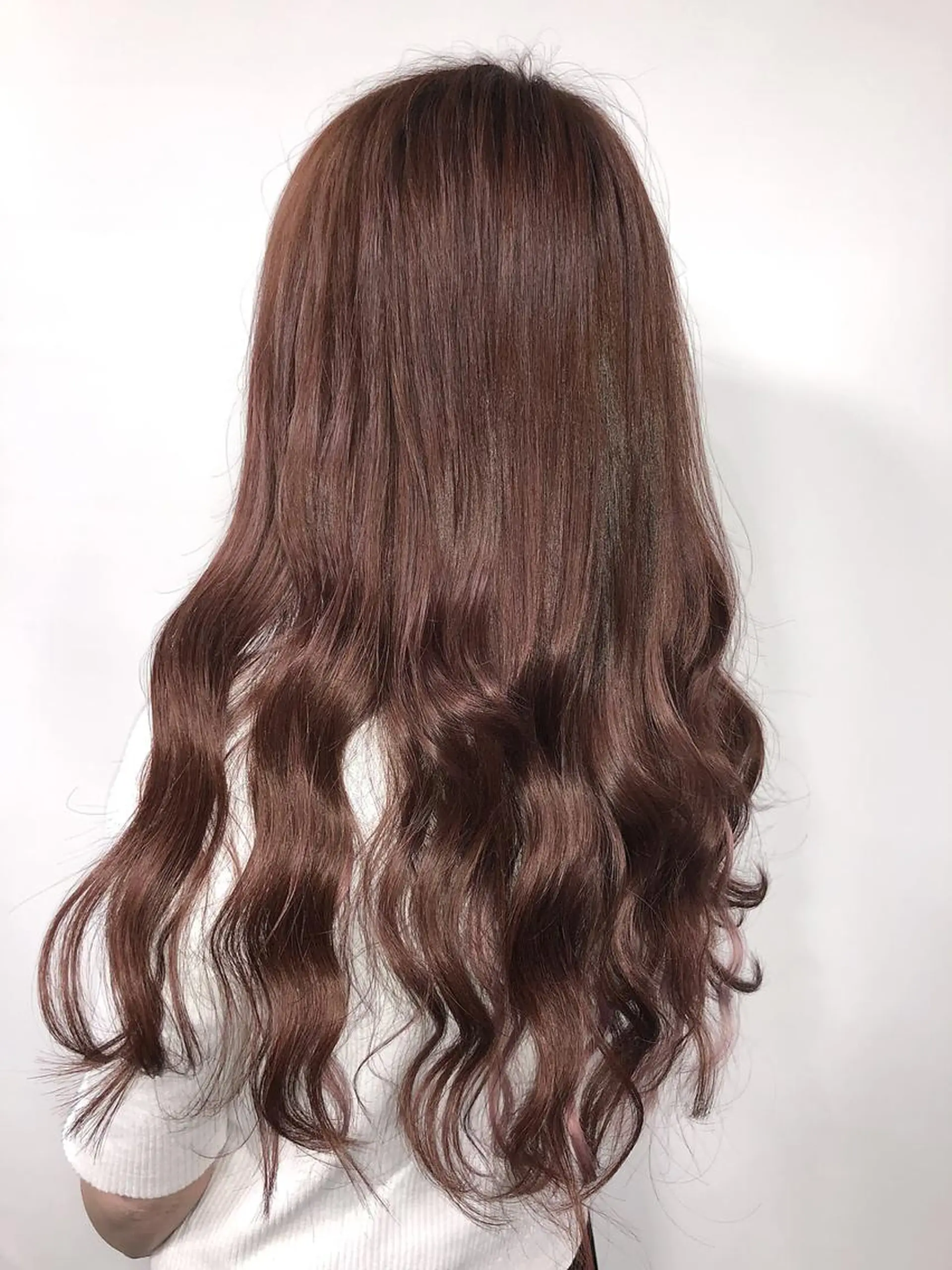 ミディアム ピンクブラウン エクステ エクステ suzu /フリーランス吉祥寺のヘアスタイル