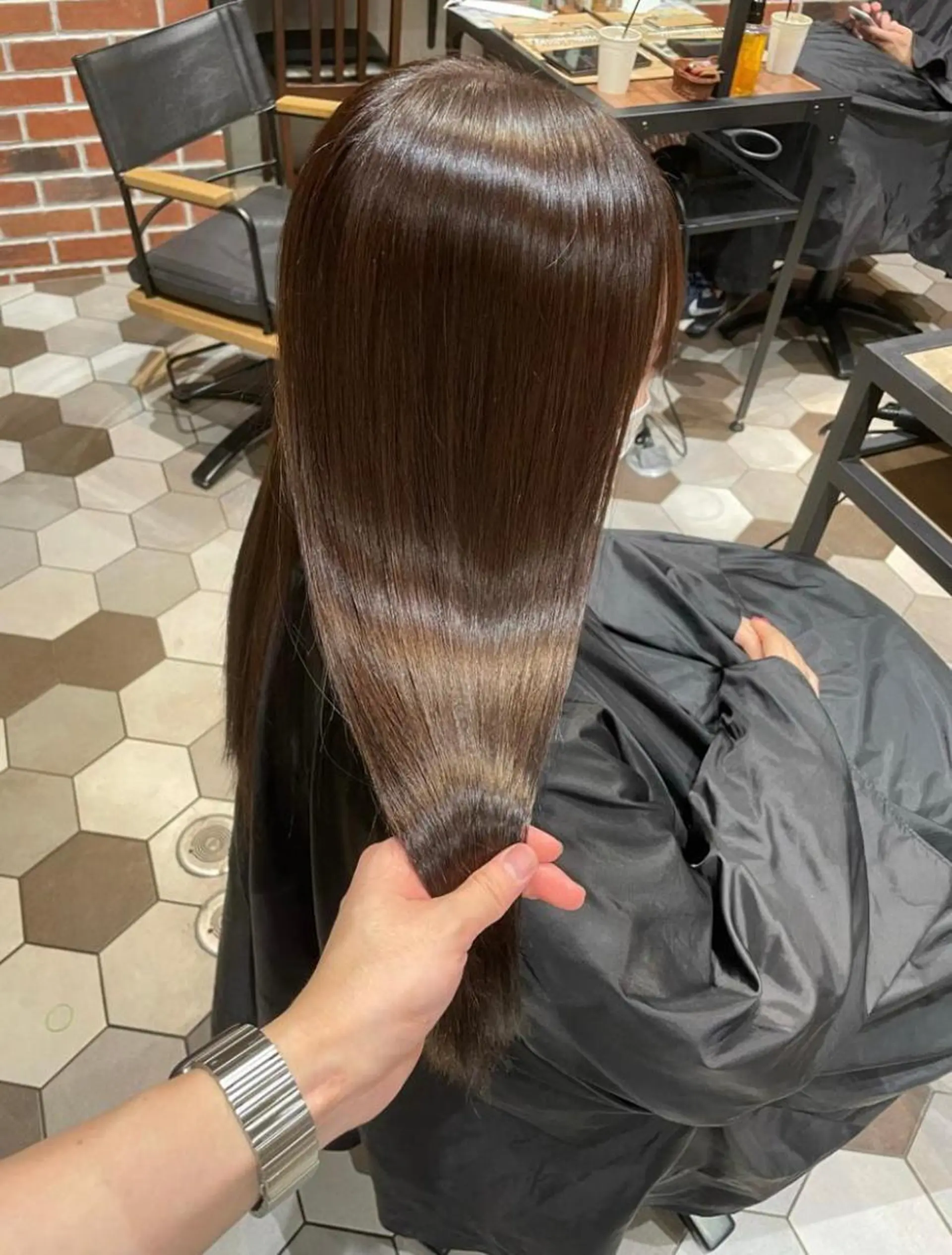 ロング 髪質改善縮毛矯正🫧 村上蒼生のヘアスタイル