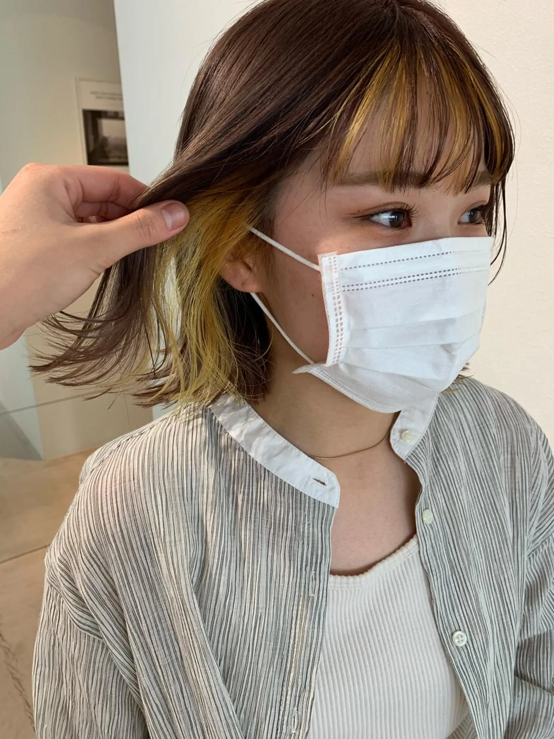 ミディアム カラー ANY／SUE 千葉パーマのヘアスタイル