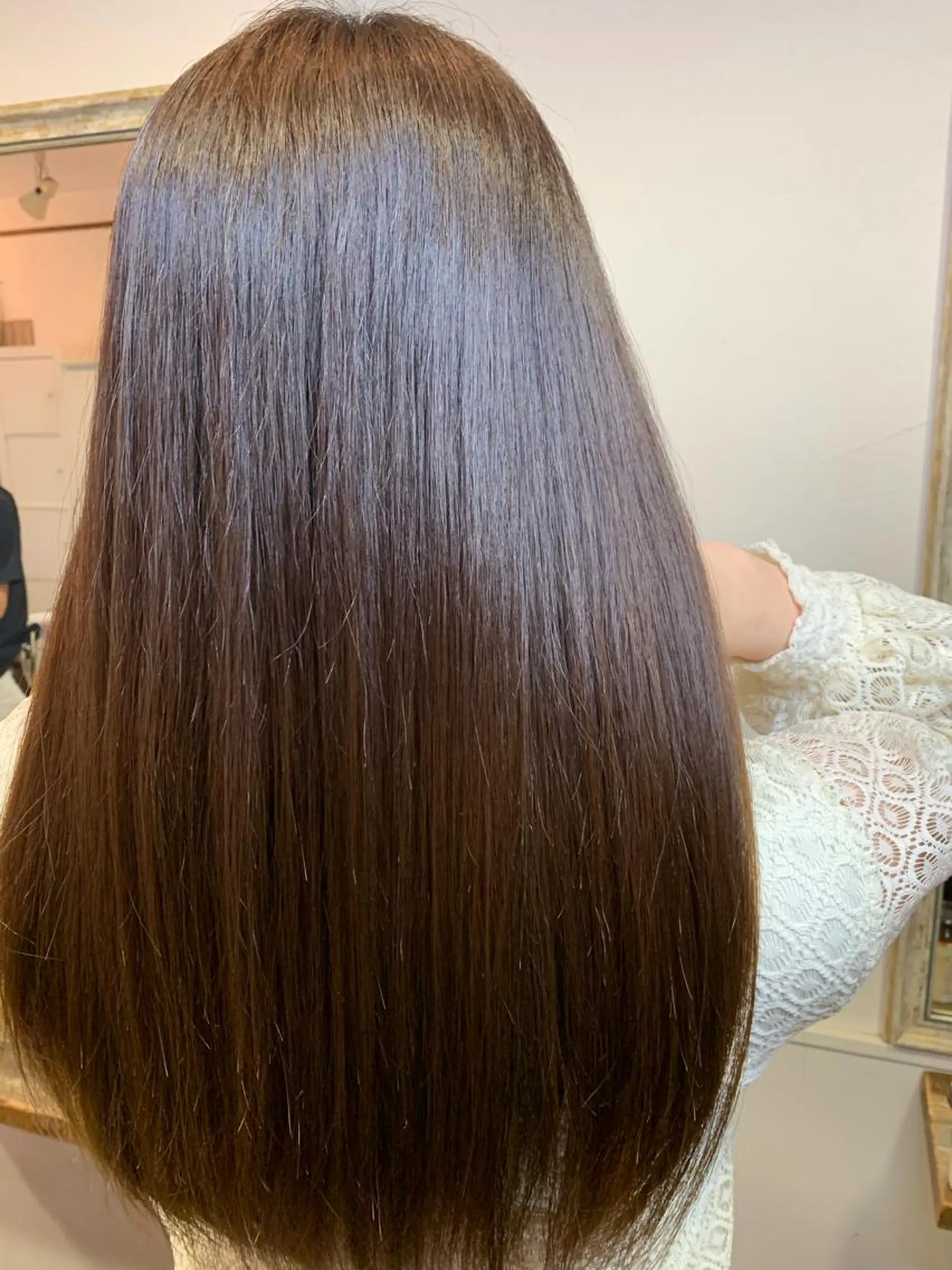 セミロング カラー グレージュ カット ヘアカラー トリートメント 💛丁寧さNo.🥇 🧸片山智裕💛のヘアスタイル