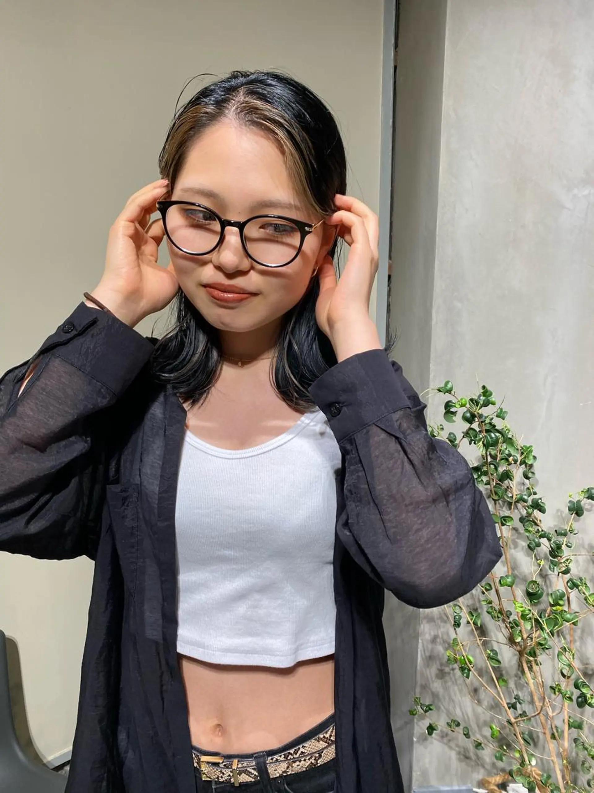 セミロング deco所属・無料カットモデル 丸川英心のヘアスタイル