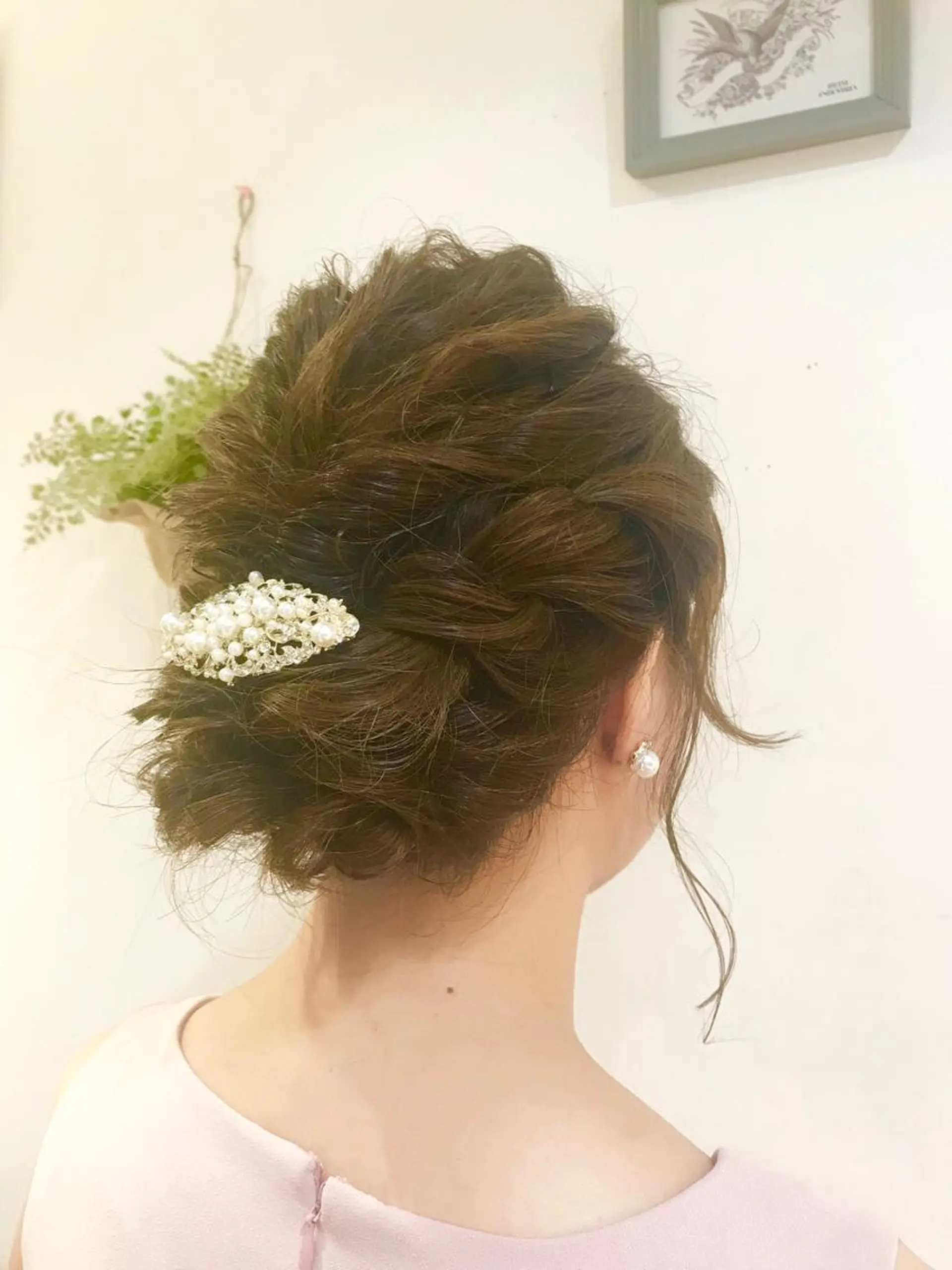 セミロング ヘアアレンジ 結婚式・ブライダル Neolive Cava 相模大野店所属・sola: neoliveのヘアスタイル