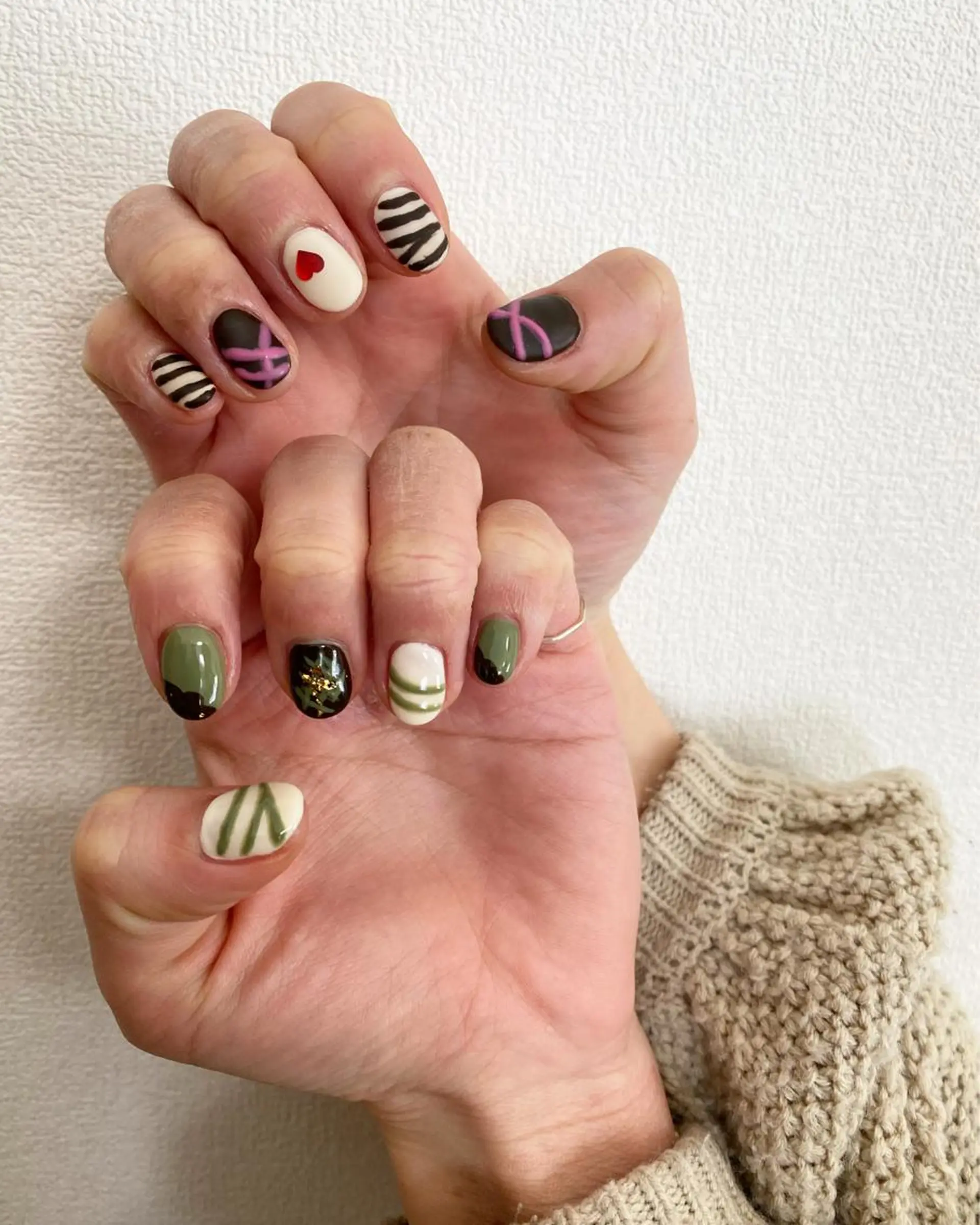 ネイル バレンタイン 自宅サロン FeelFreeのネイルデザイン