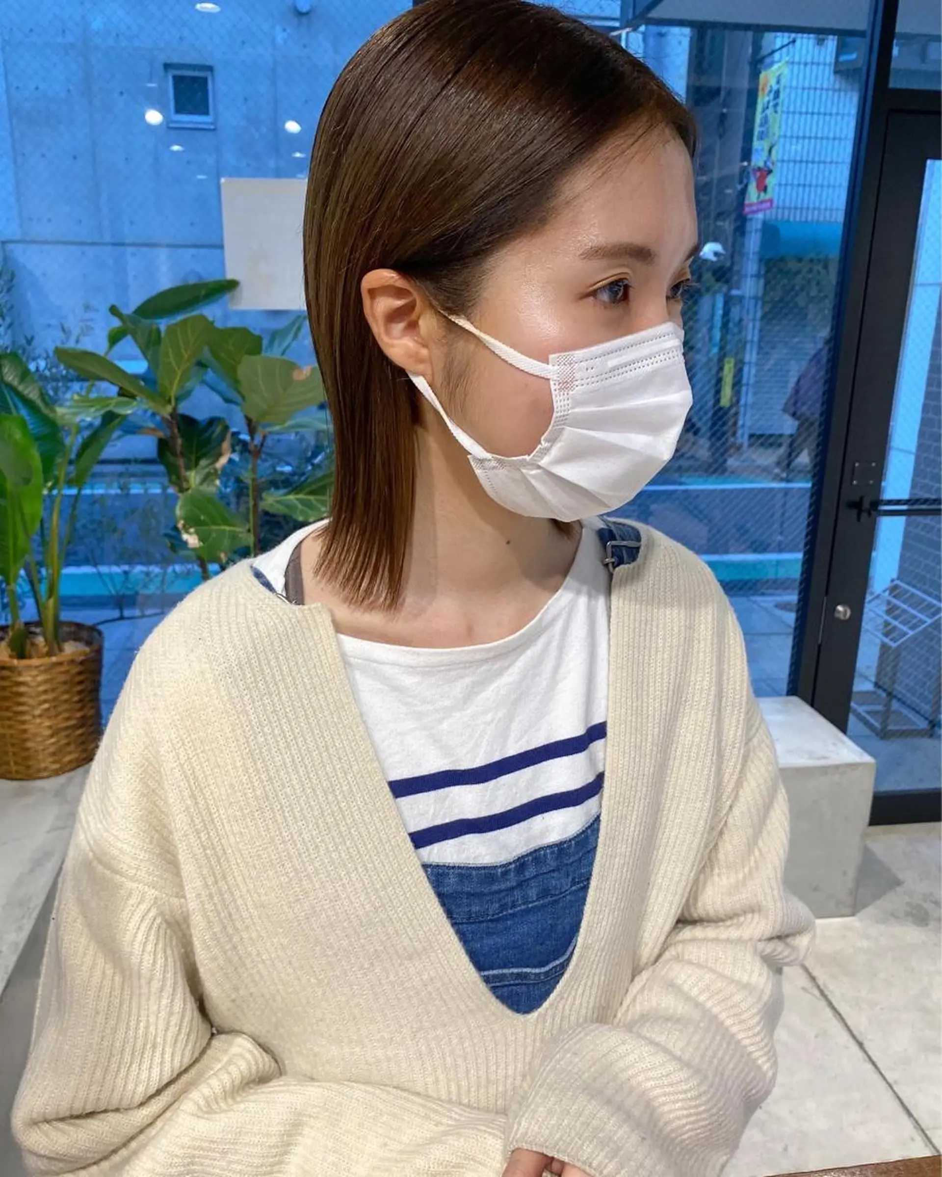 ミディアム カラー パーマ ヘアアレンジ メンズ キッズ ネイル マツエク・マツパ アイブロウ メンズブリーチ ベージュカラー ブリーチ パーマスタイル🔅 sayacaのヘアスタイル