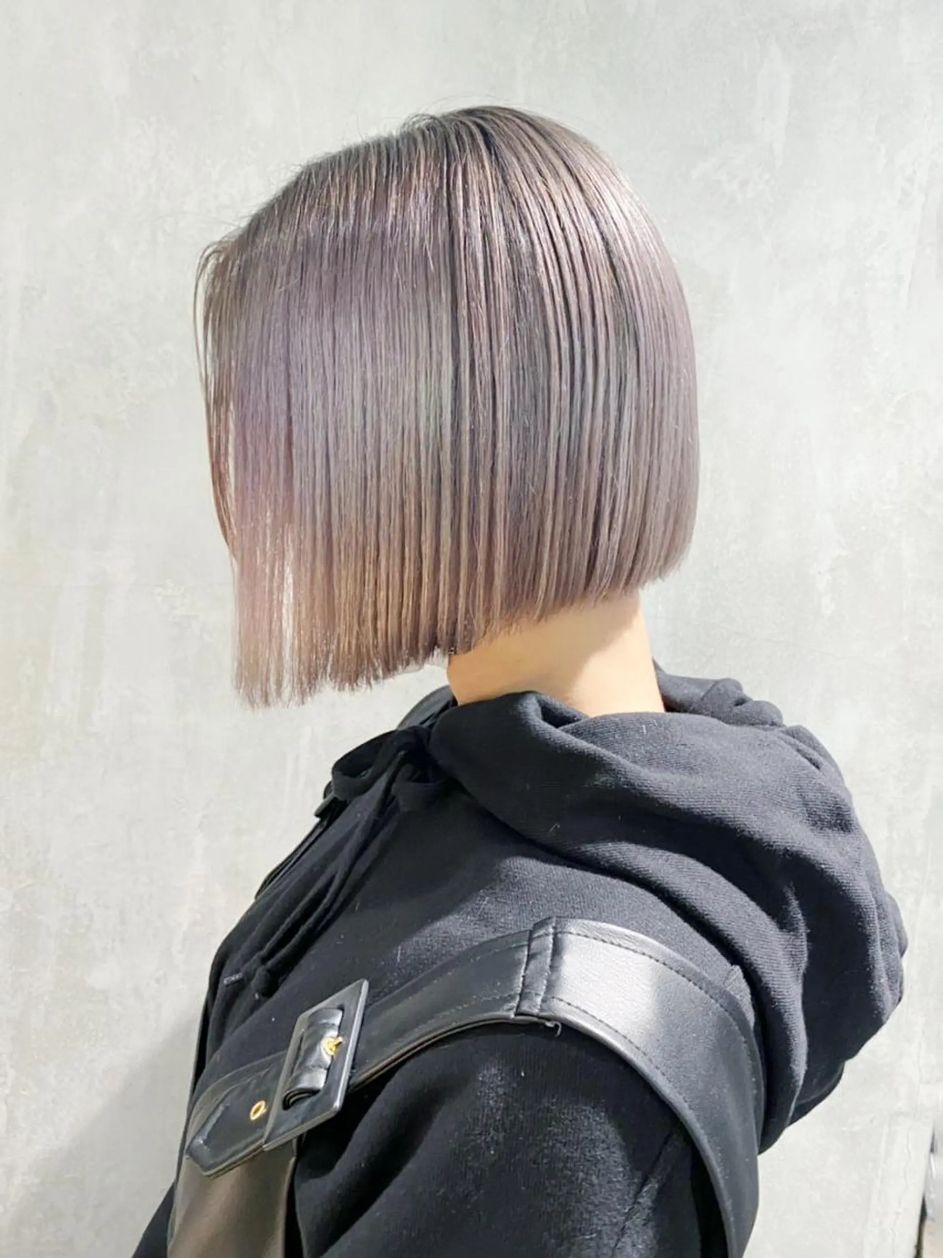 ミディアム カラー パーマ ヘアアレンジ グレージュ ITbyALBUM 八王子店のヘアスタイル