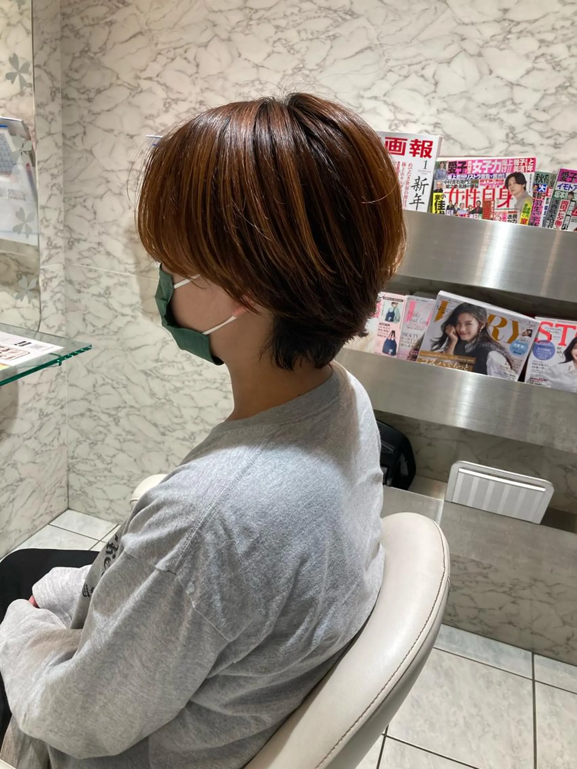 ショート 💎ボブ/似合わせの 達人/縮毛矯正/畔上のヘアスタイル