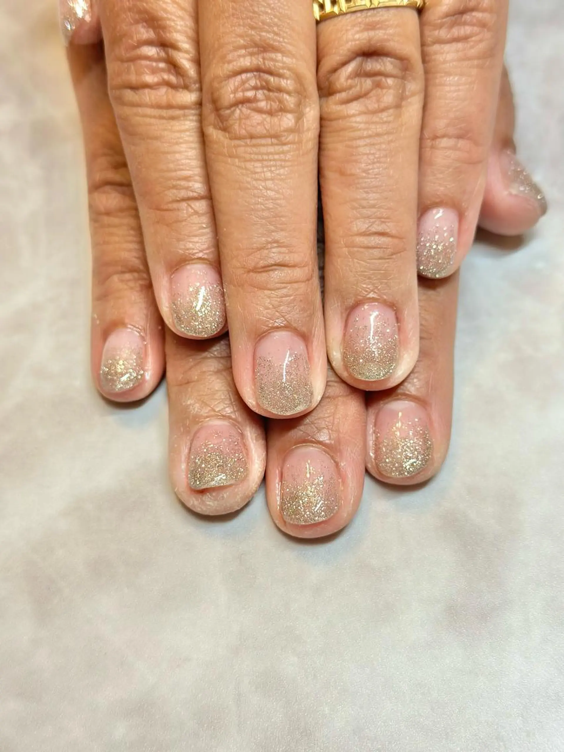 ネイル グラデーション ラメ(グリッター) ラメグラデーション Nailsalon yuuchiのネイルデザイン