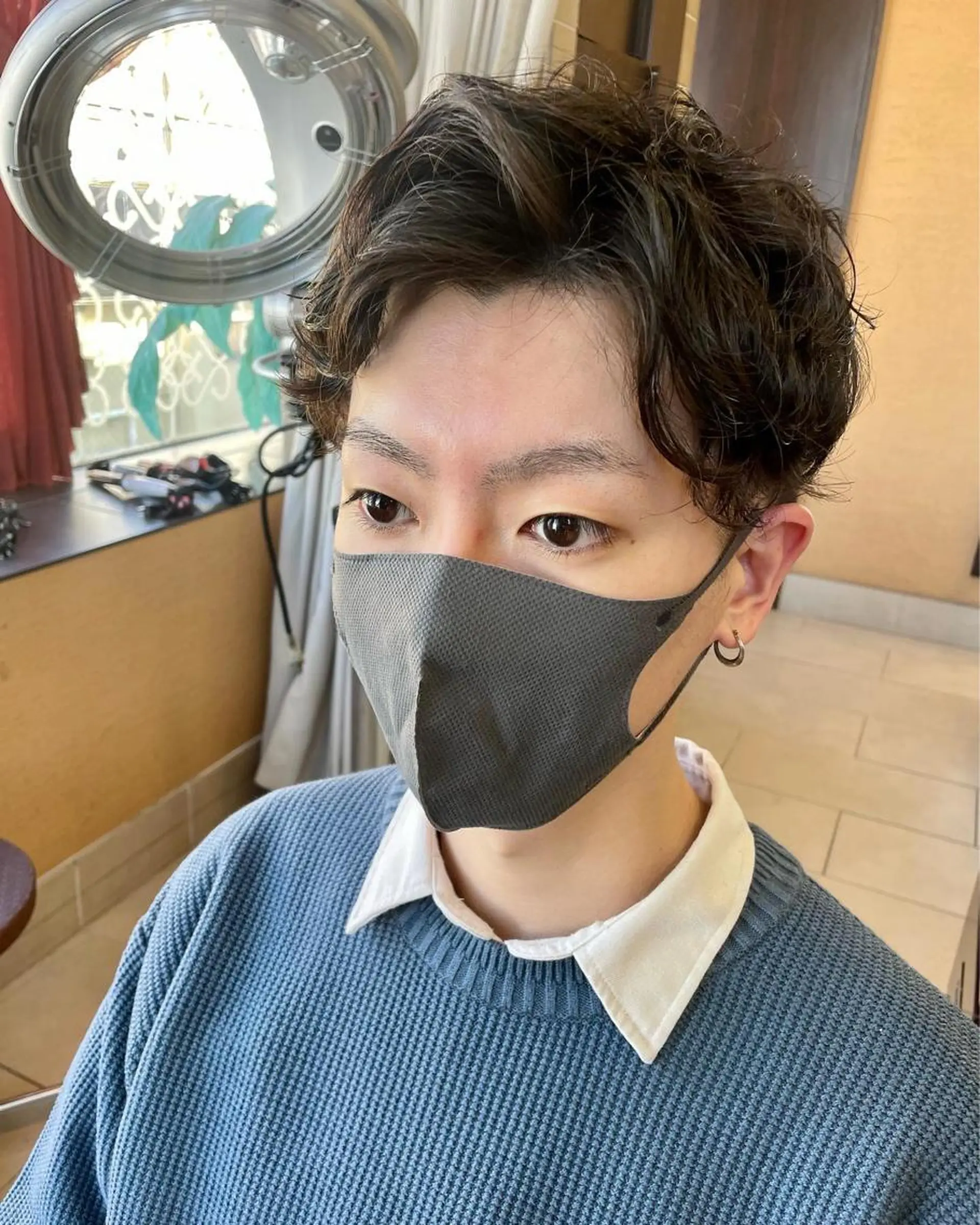 パーマ メンズ カット パーマ 透明感カラー✨艶髪 制作🌱山根あゆみのヘアスタイル