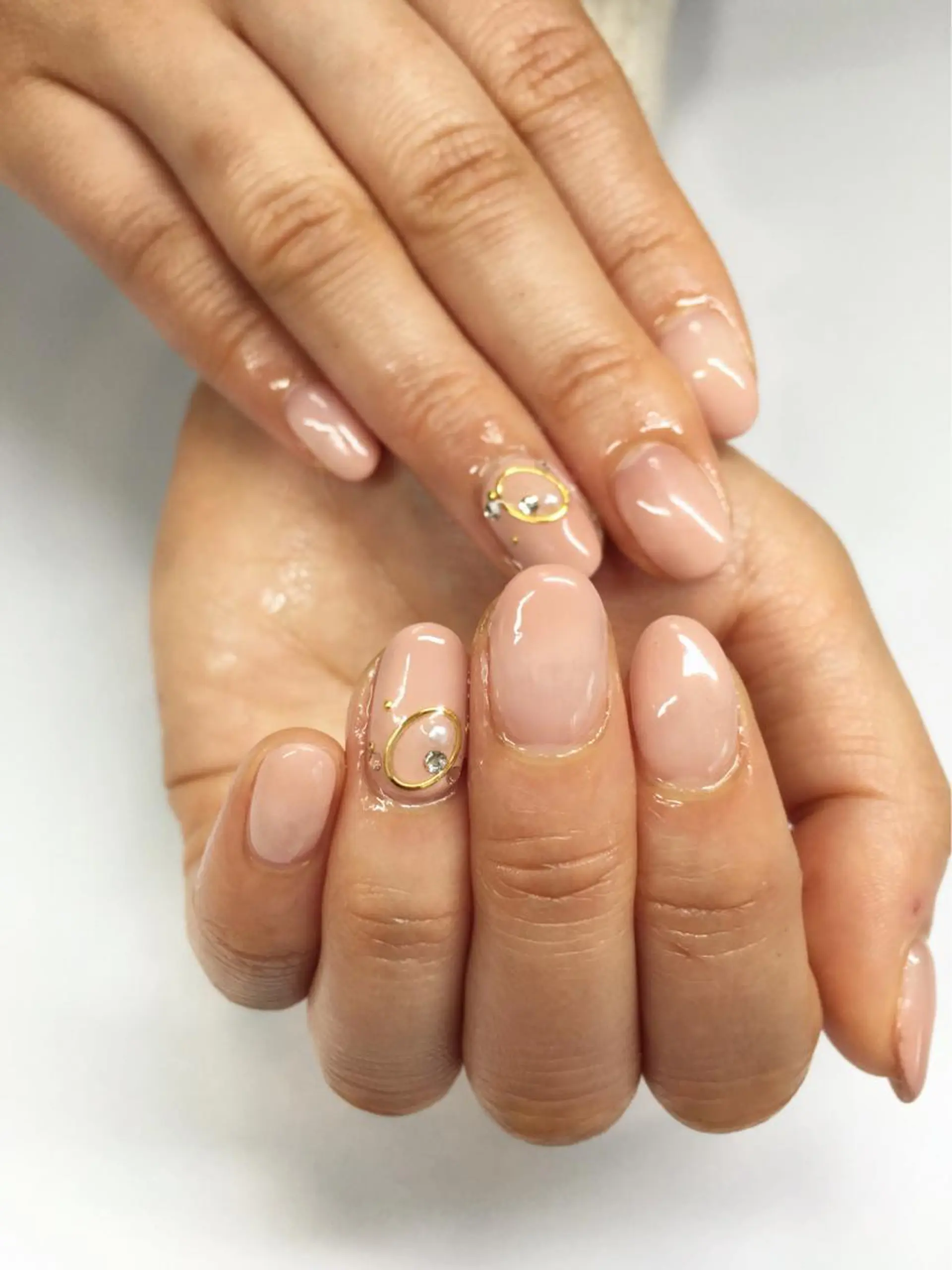 ネイル グラデーション ピンク ピンクベージュ glow_ nailのネイルデザイン