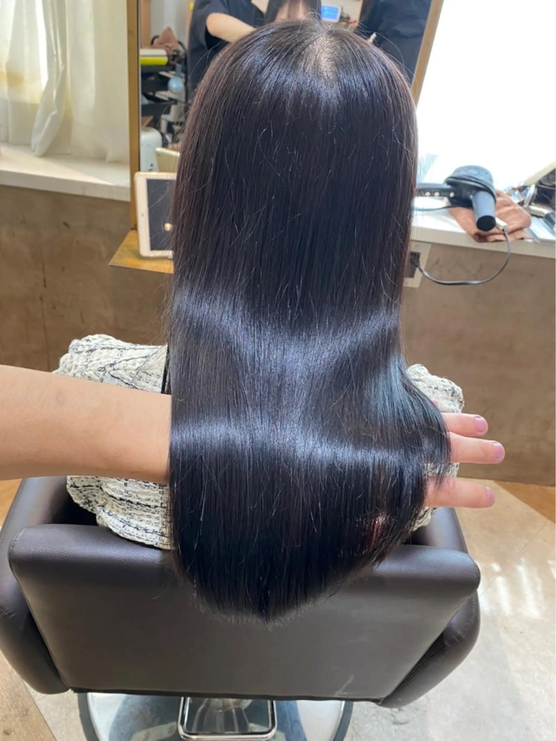 セミロング カラー パーマ ヤマザキショウタ Napo髪質改善のヘアスタイル