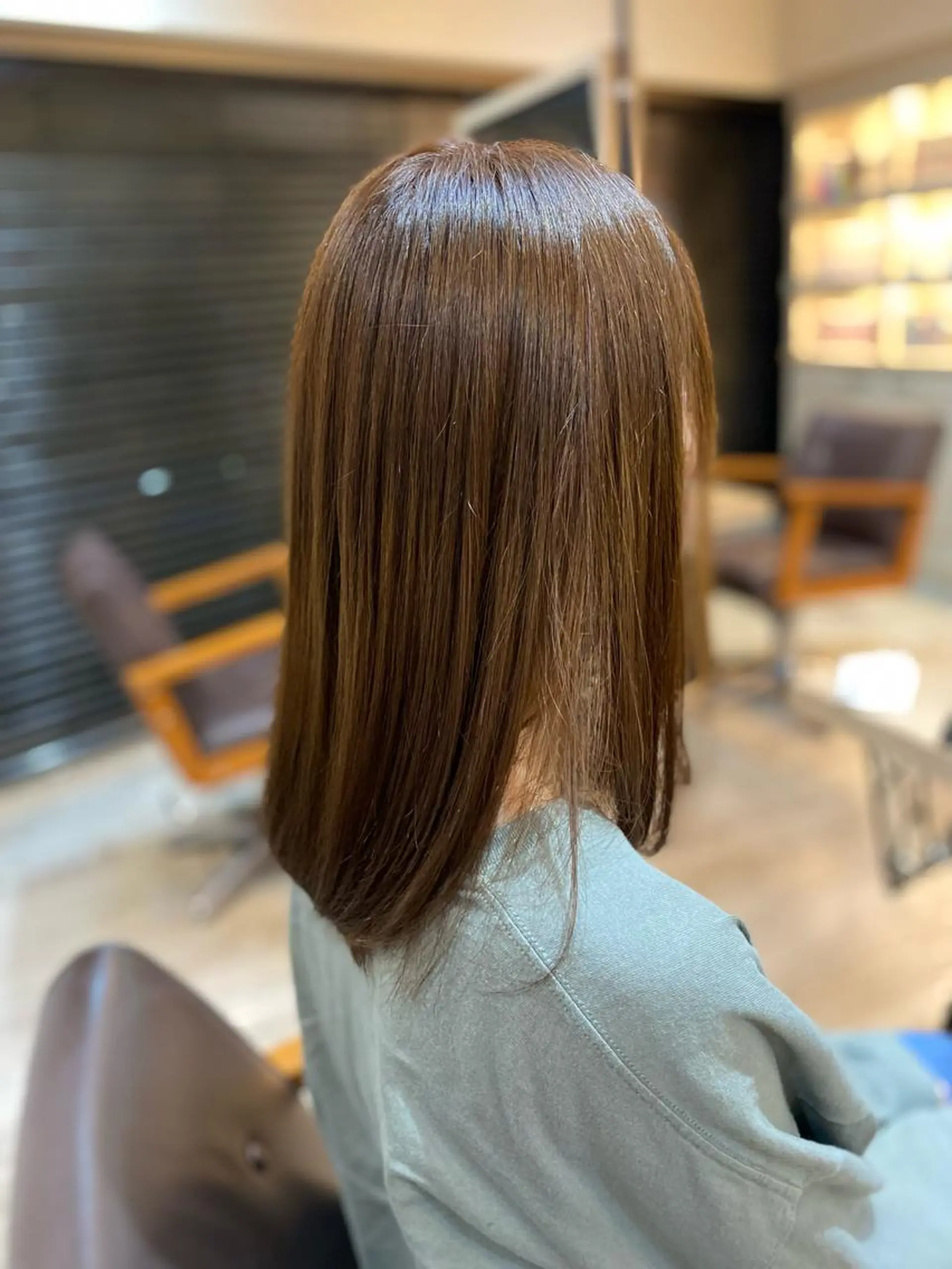 セミロング ヨシダ フミノリのヘアスタイル