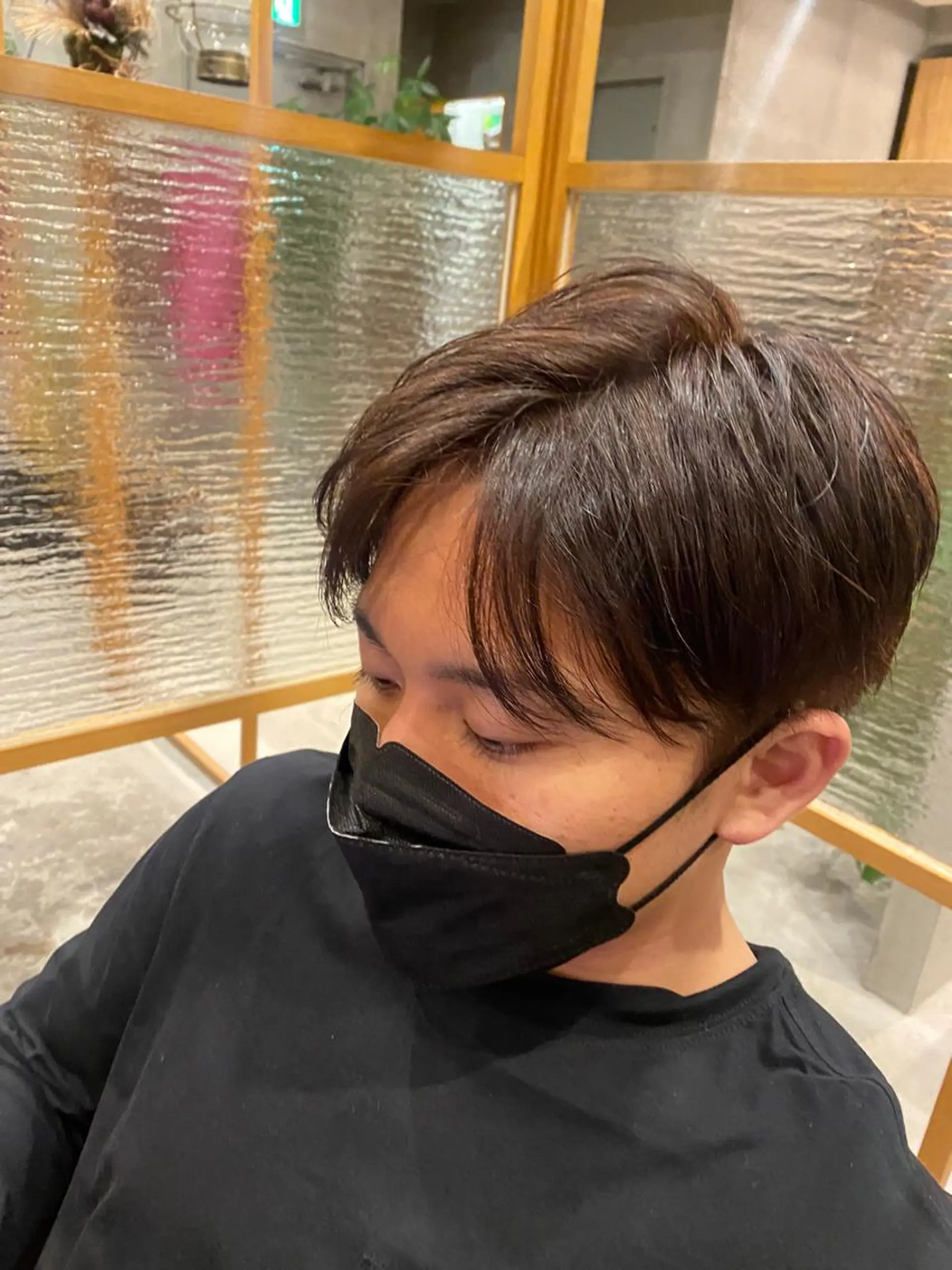 ショート メンズ センターパート ショートヘア 高橋 奎太のヘアスタイル