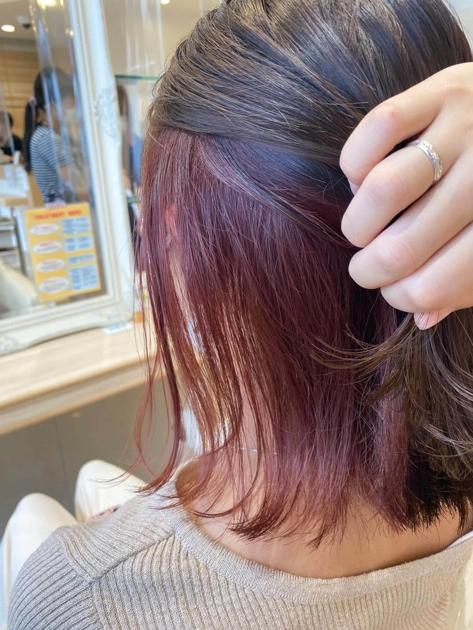 ミディアム カラー カット ヘアカラー トリートメント 髪質改善/茅ヶ崎 マツモト リョウのヘアスタイル