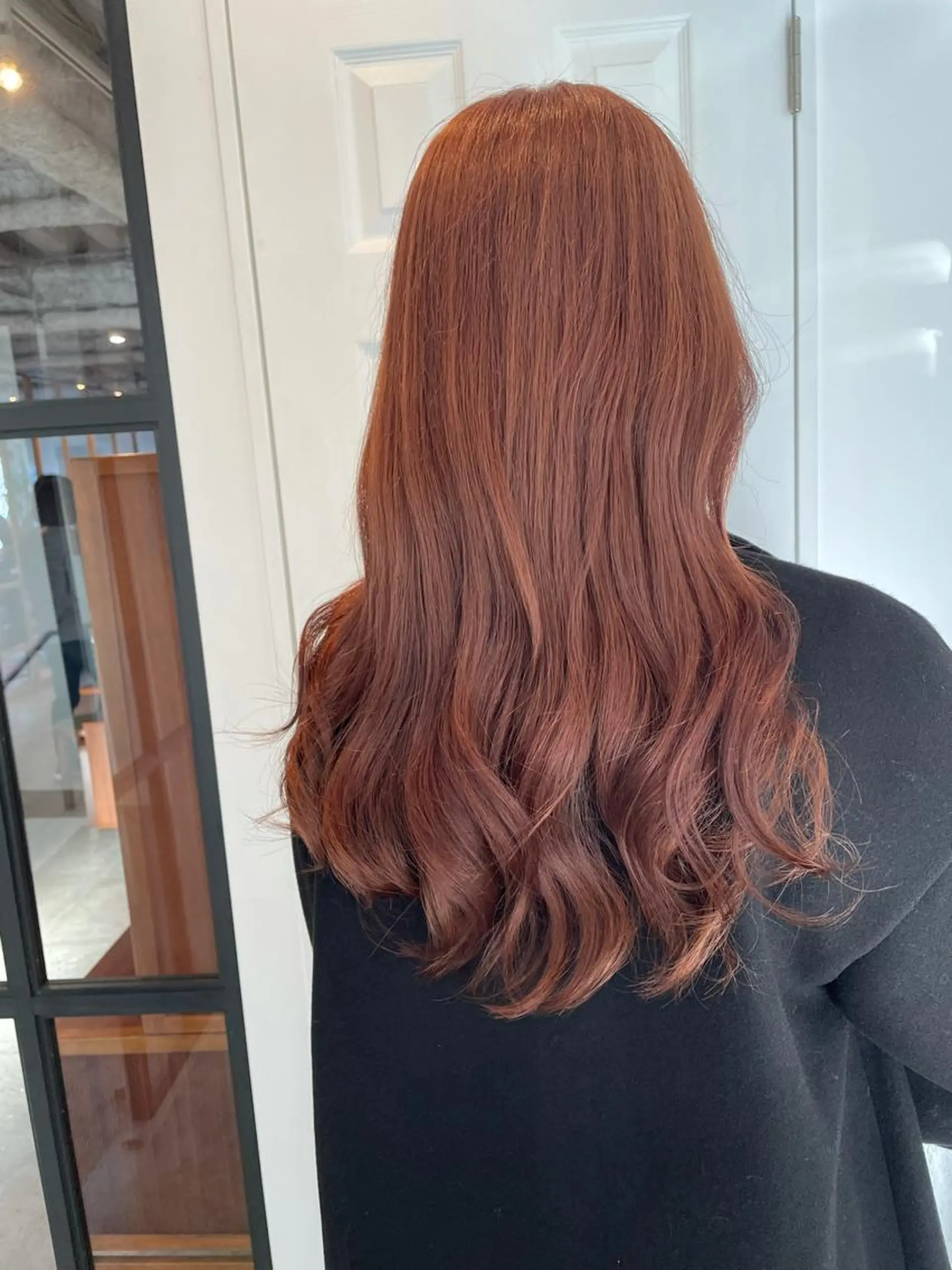 ロング カラー ベージュカラー ブリーチ オレンジ オレンジベージュ カット ヘアカラー トリートメント 中目黒🌼 🌼ハナのヘアスタイル