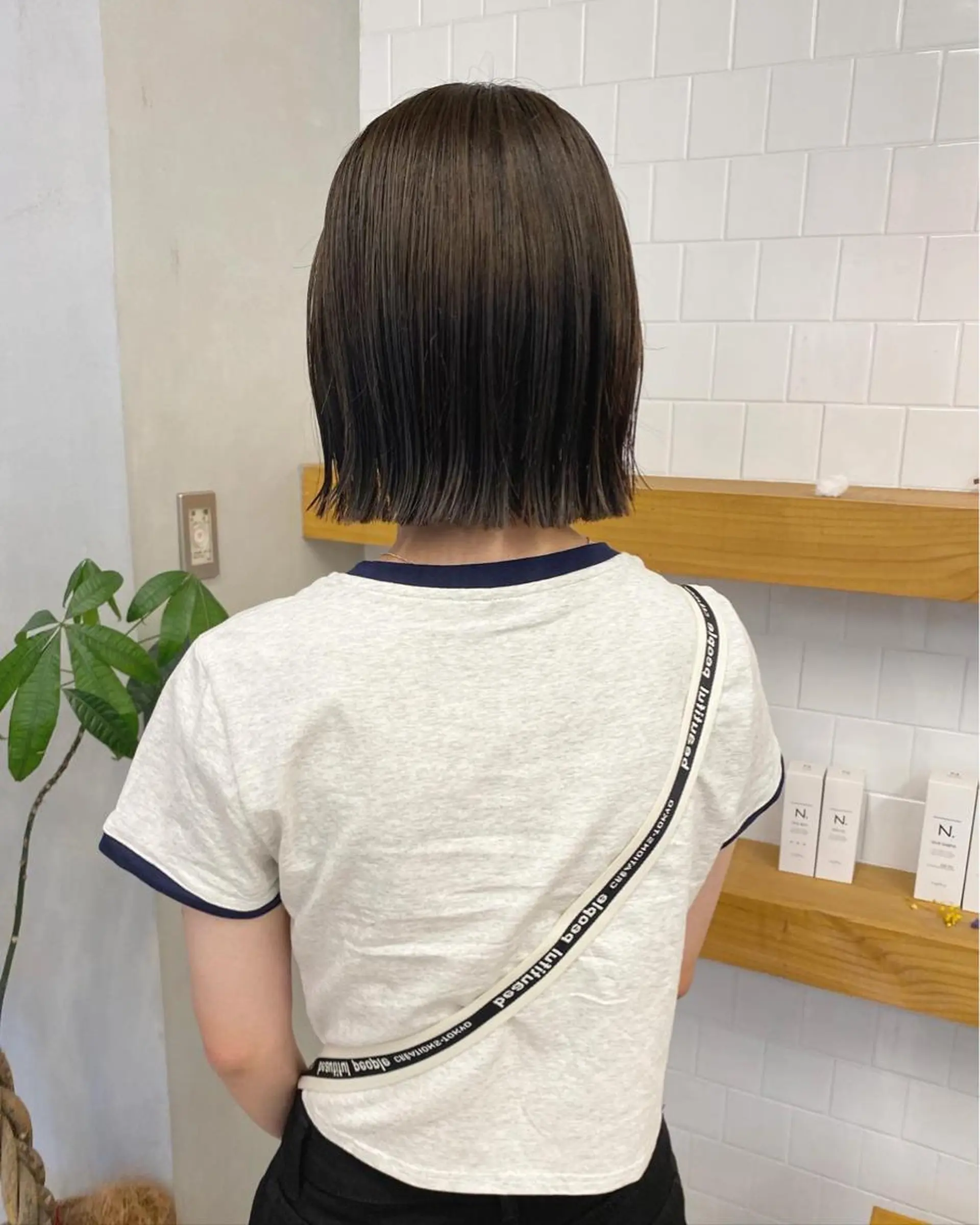 ショート カラー パーマ ボブ 、 、のヘアスタイル