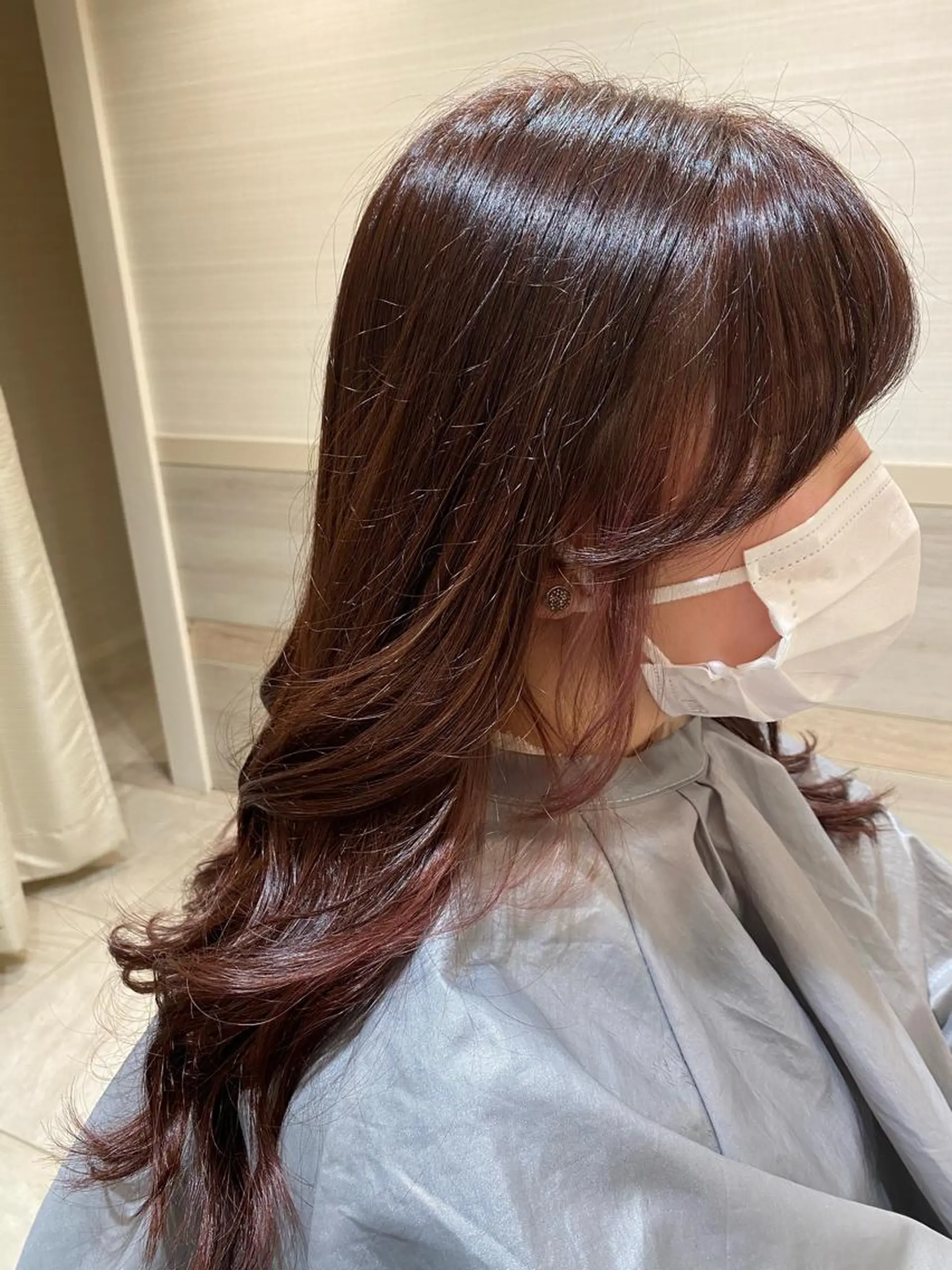 ロング カラー ヘアアレンジ 銀座メンズ専門🖤 小島奈々のヘアスタイル