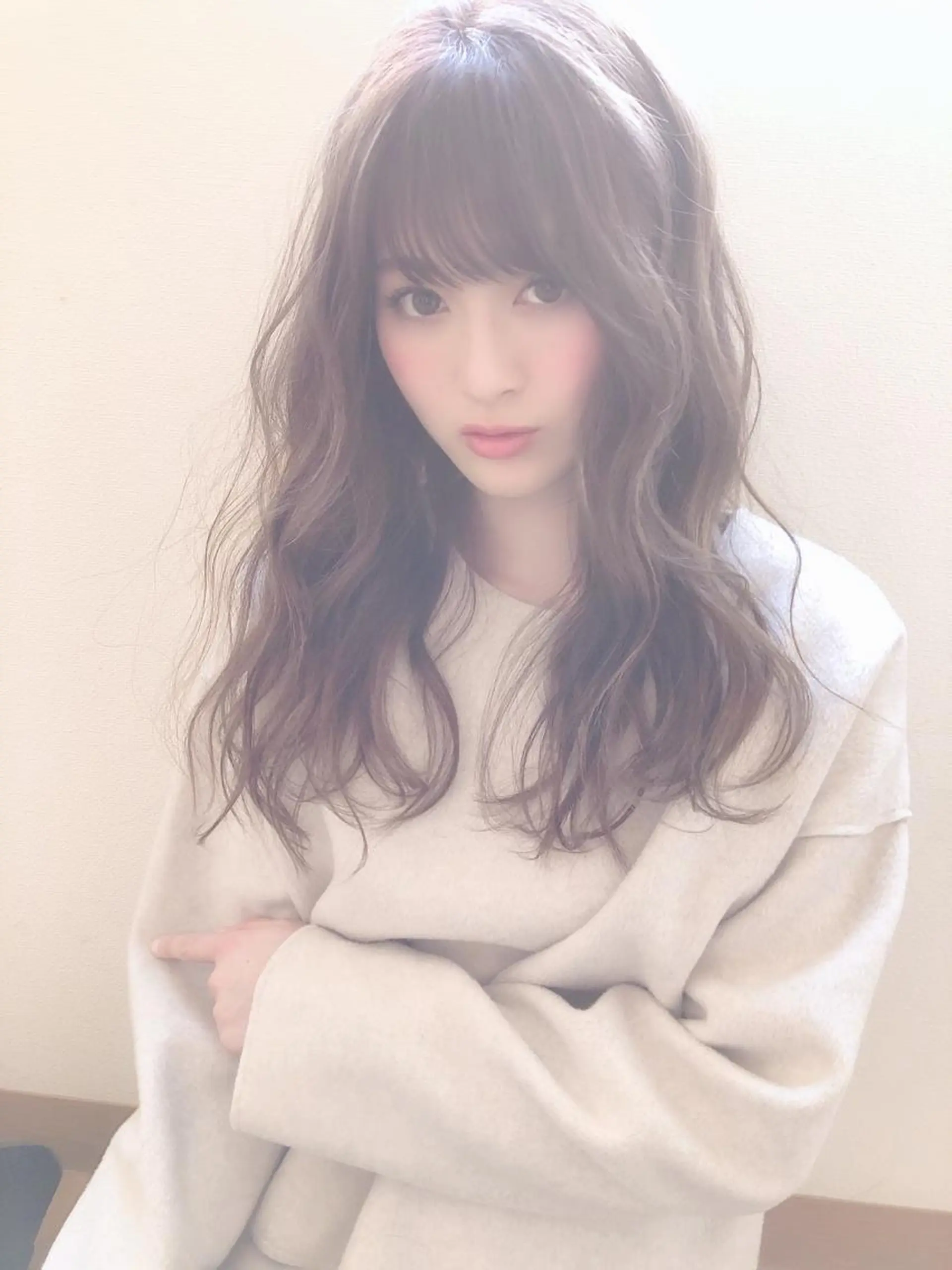 セミロング カラー テトネ タカシのヘアスタイル