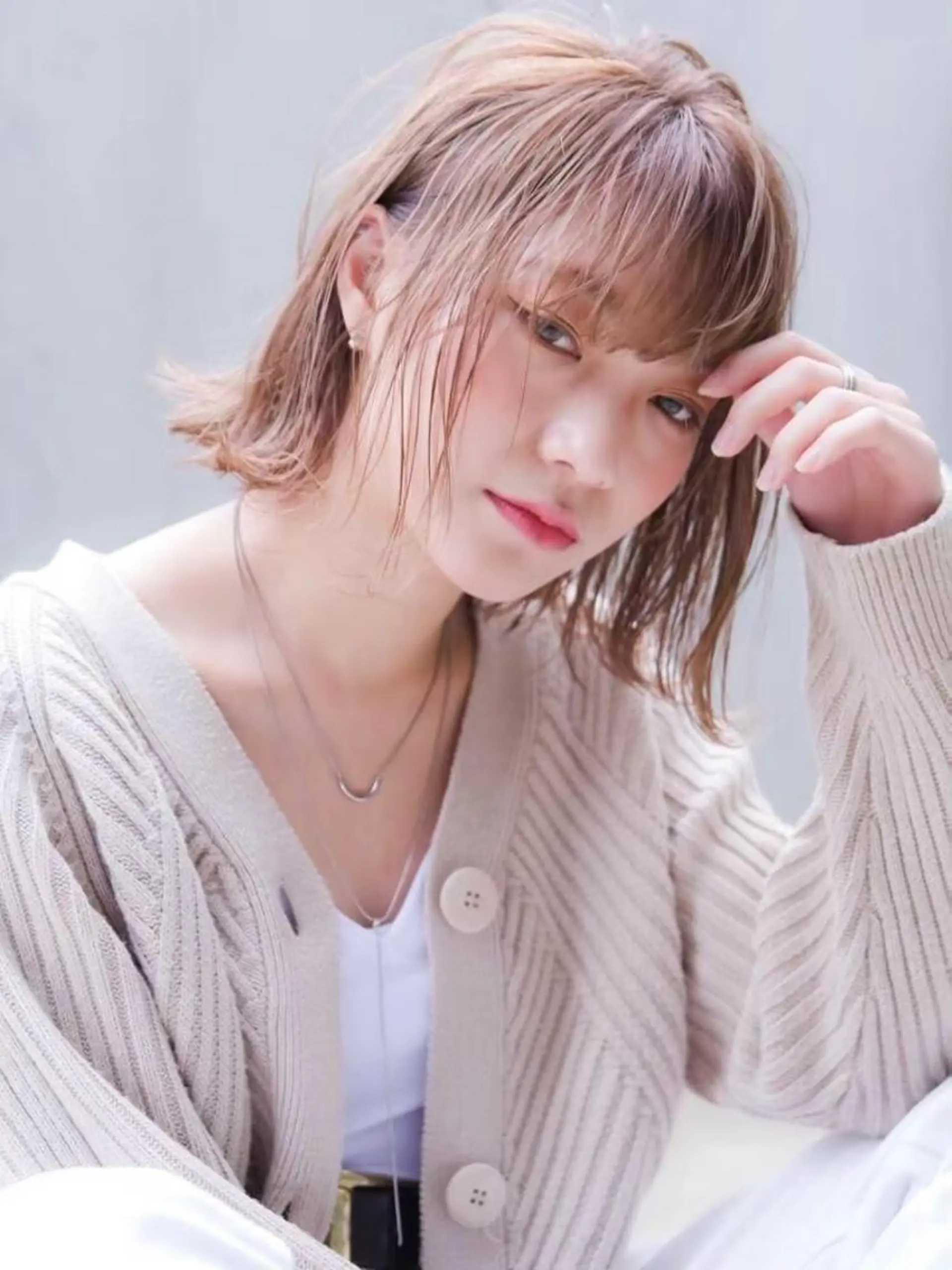 カラー 透明感カラー ハイトーンカラー MUSASHI ブリーチカラー◎のヘアスタイル