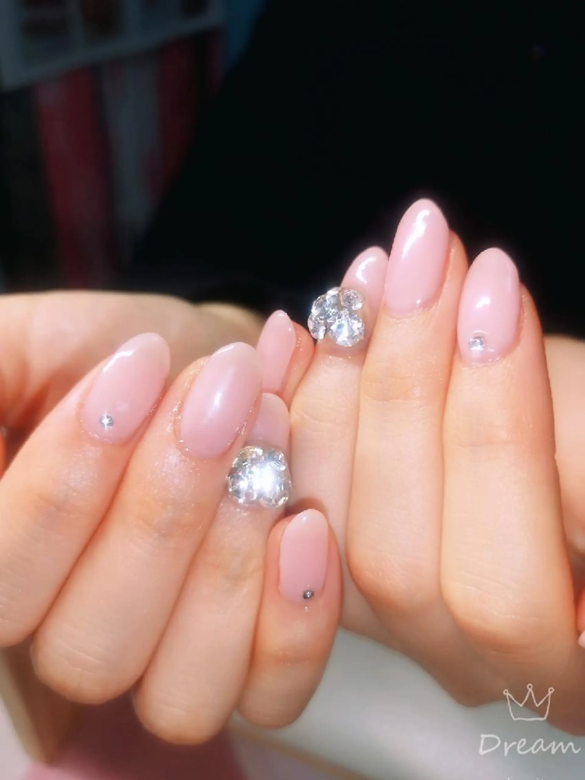 ネイル ハンドネイル ネイリストゆか💅 長さだし、深爪矯正のネイルデザイン