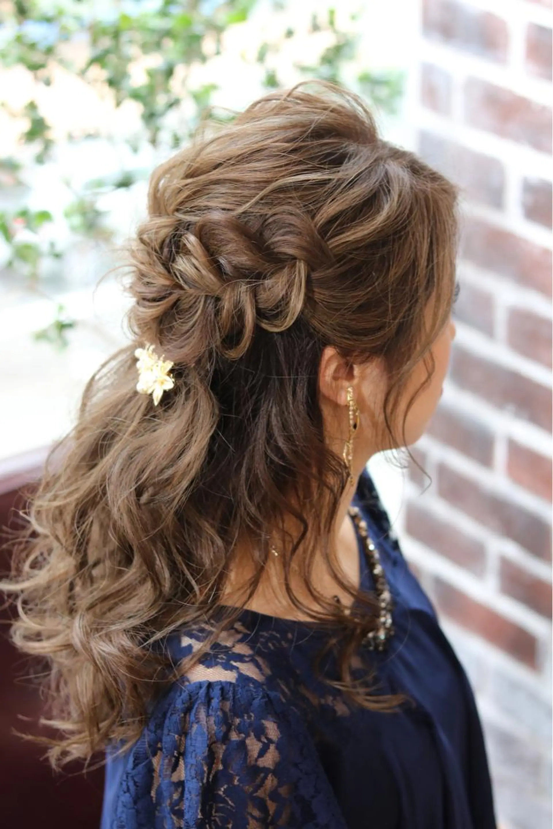 ロング ヘアアレンジ ハーフアップ ヘアセット 木下大地 HAIR  Oneのヘアスタイル