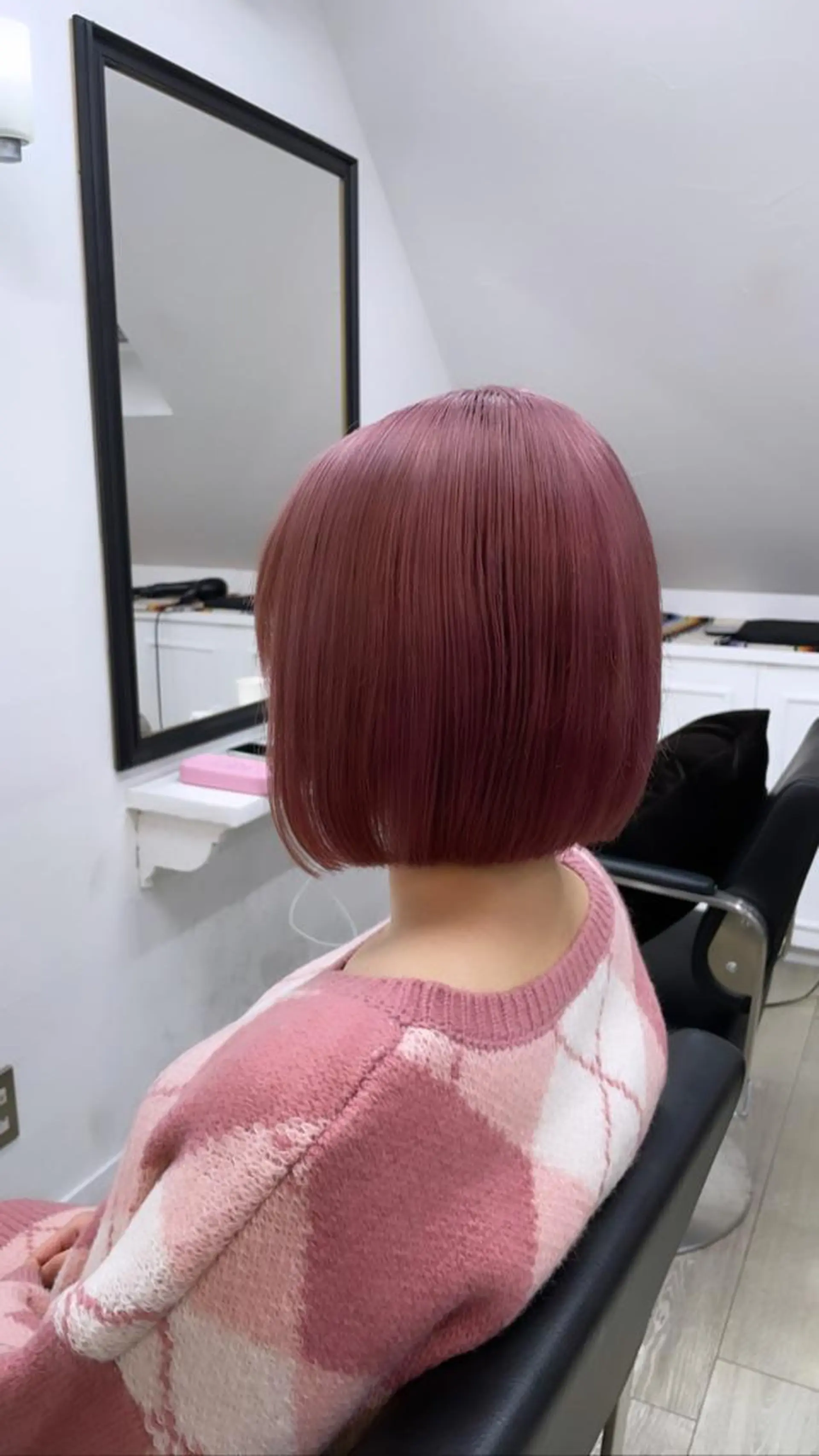 ショート カラー 切りっぱなしボブ ベージュカラー ピンクカラー ピンクベージュ ボブ カット ヘアカラー トリートメント 🔷ダブルカラーハイ トーン🔷櫻井走のヘアスタイル