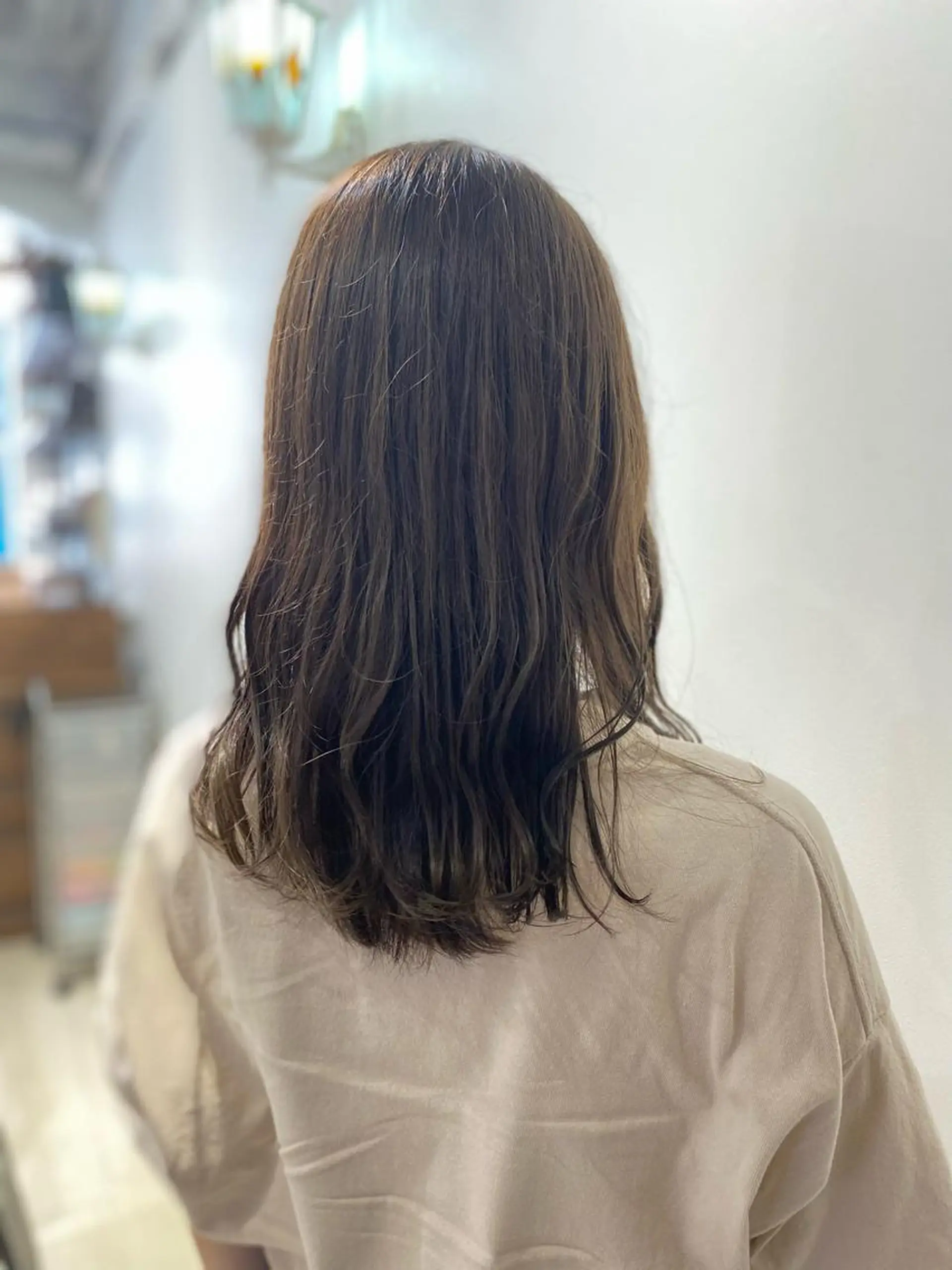 ロング カラー 福田 里央のヘアスタイル