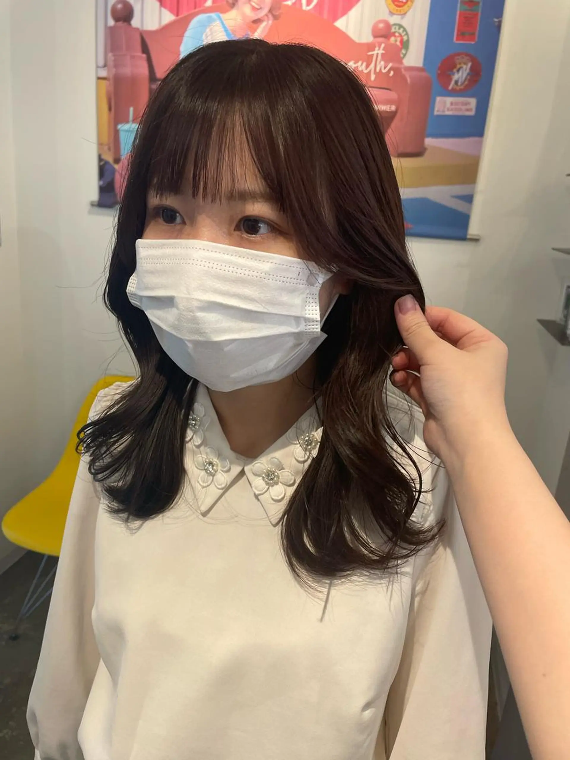 ミディアム くびれヘア 🤍韓国ヘア🇰🇷 タバタサオリ🤍のヘアスタイル