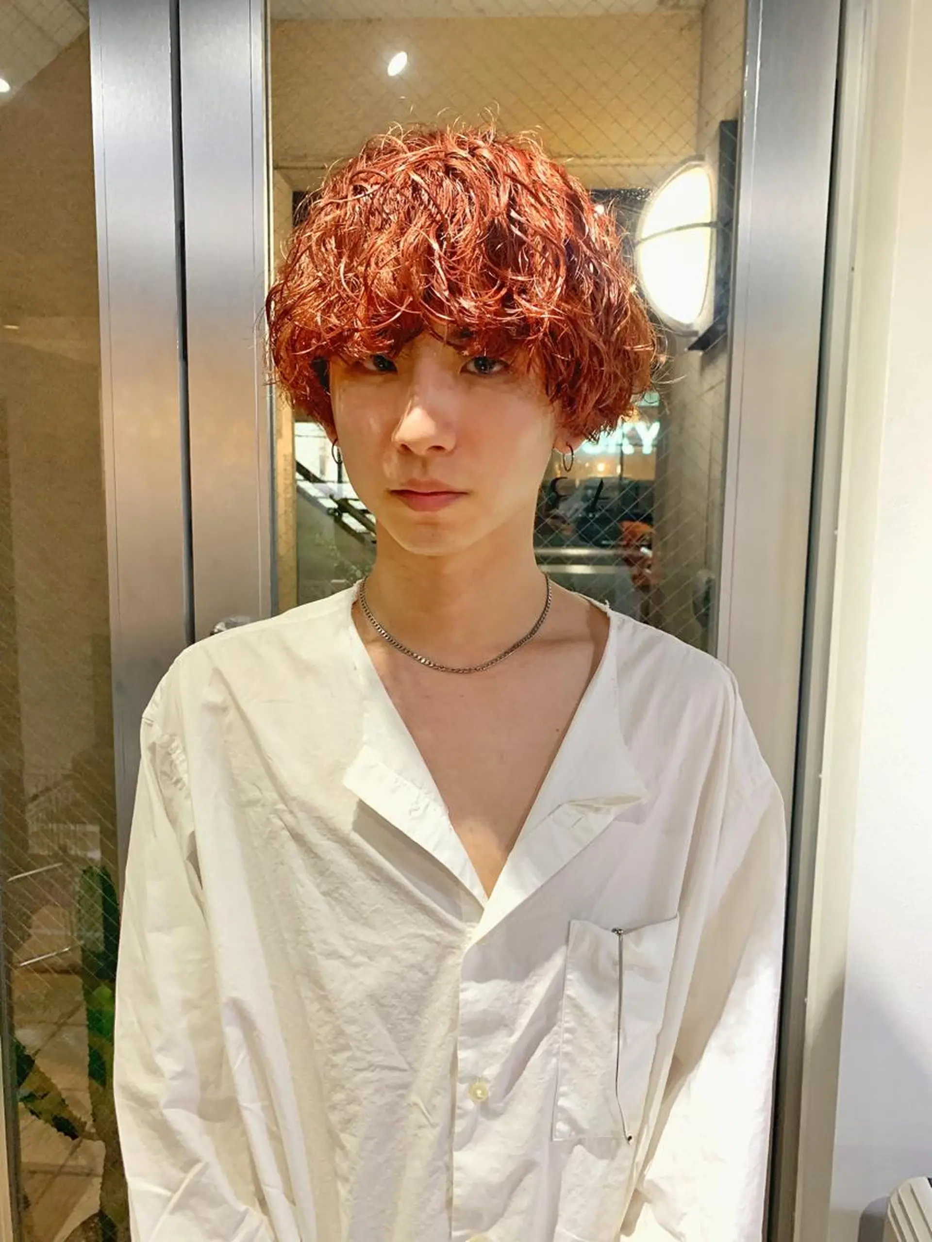 ショート カット ヘアカラー ハイトーンNo.1✨ パーマ✨イマイタツヤのヘアスタイル