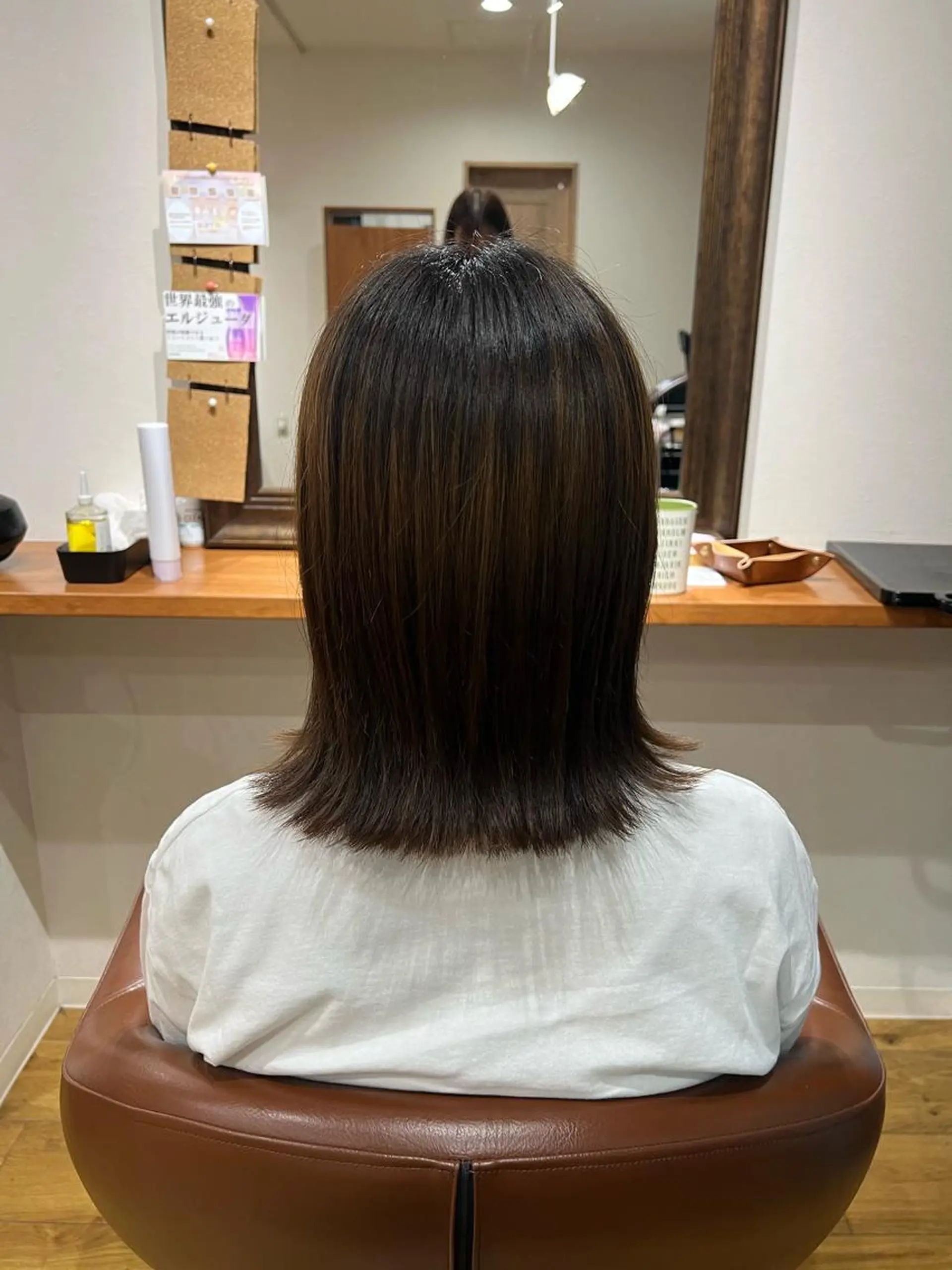 ミディアム カット 透明感カラー🩵/ 艶カラー/minaのヘアスタイル