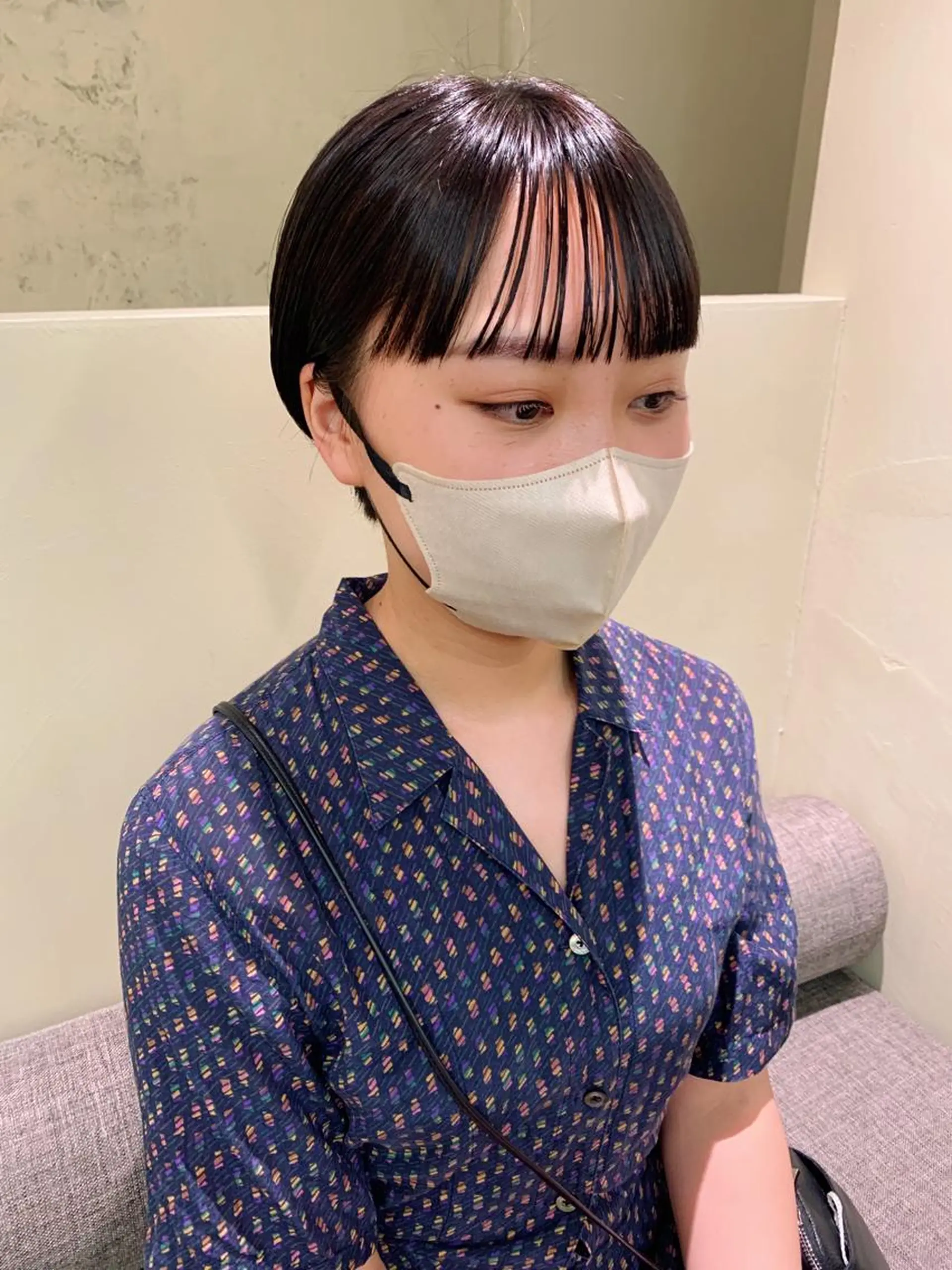 ショート ショートヘア ワイドバング yupi🐈‍⬛ レイヤー/パーマのヘアスタイル