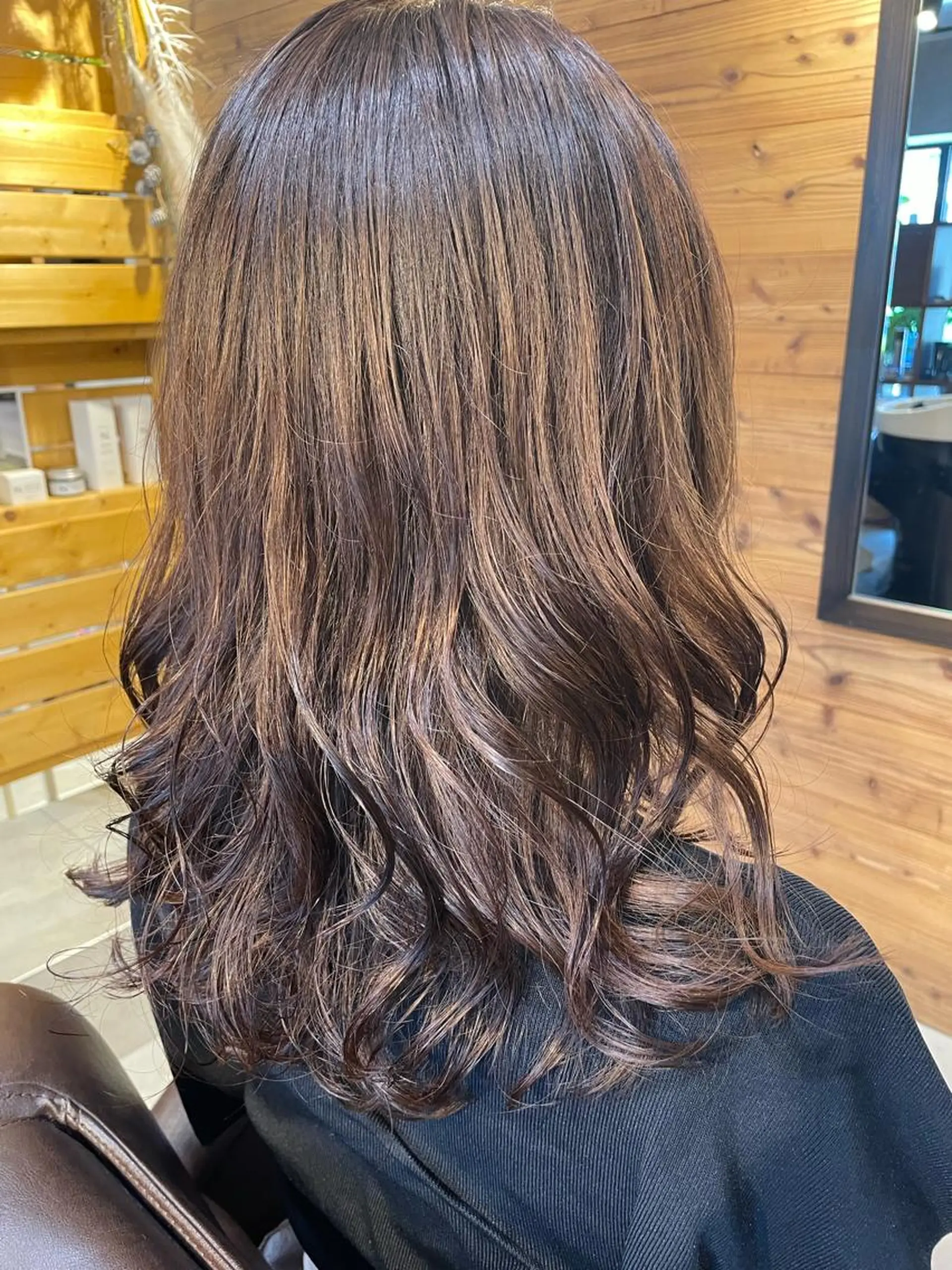 セミロング パーマ ヘアアレンジ セミロングパーマ デジタルパーマ カット パーマ トリートメント NESTA hair ground所属・🌈NESTA minami🌈のヘアスタイル