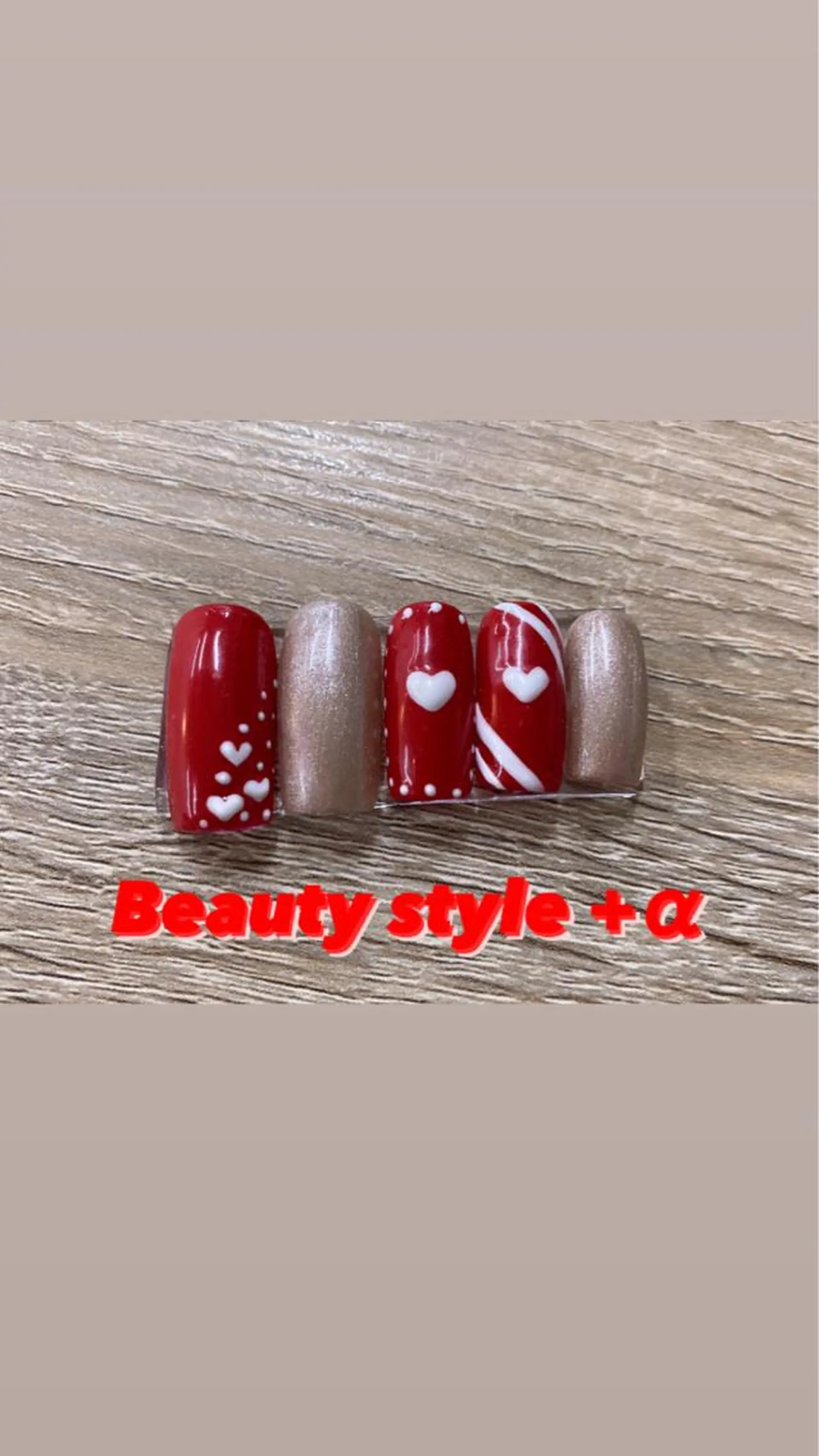 ネイル バレンタイン Beauty style +α所属・Memezawa Nanaのネイルデザイン