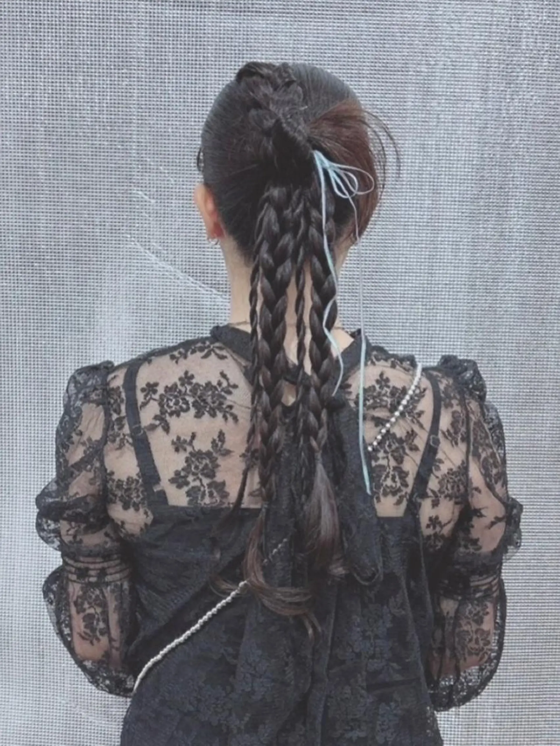 ロング ヘアアレンジ カラー シールエクステ バレイヤージュ ブリーチ ケアブリーチ ダブルカラー LIP 大阪本店 エクステ 堀谷和孝のヘアスタイル