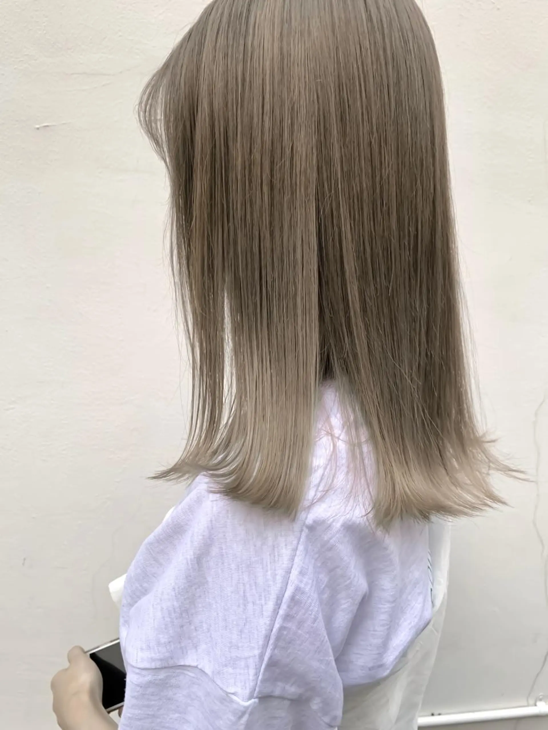 ミディアム カラー カット ヘアカラー トリートメント よしだ とおいのヘアスタイル