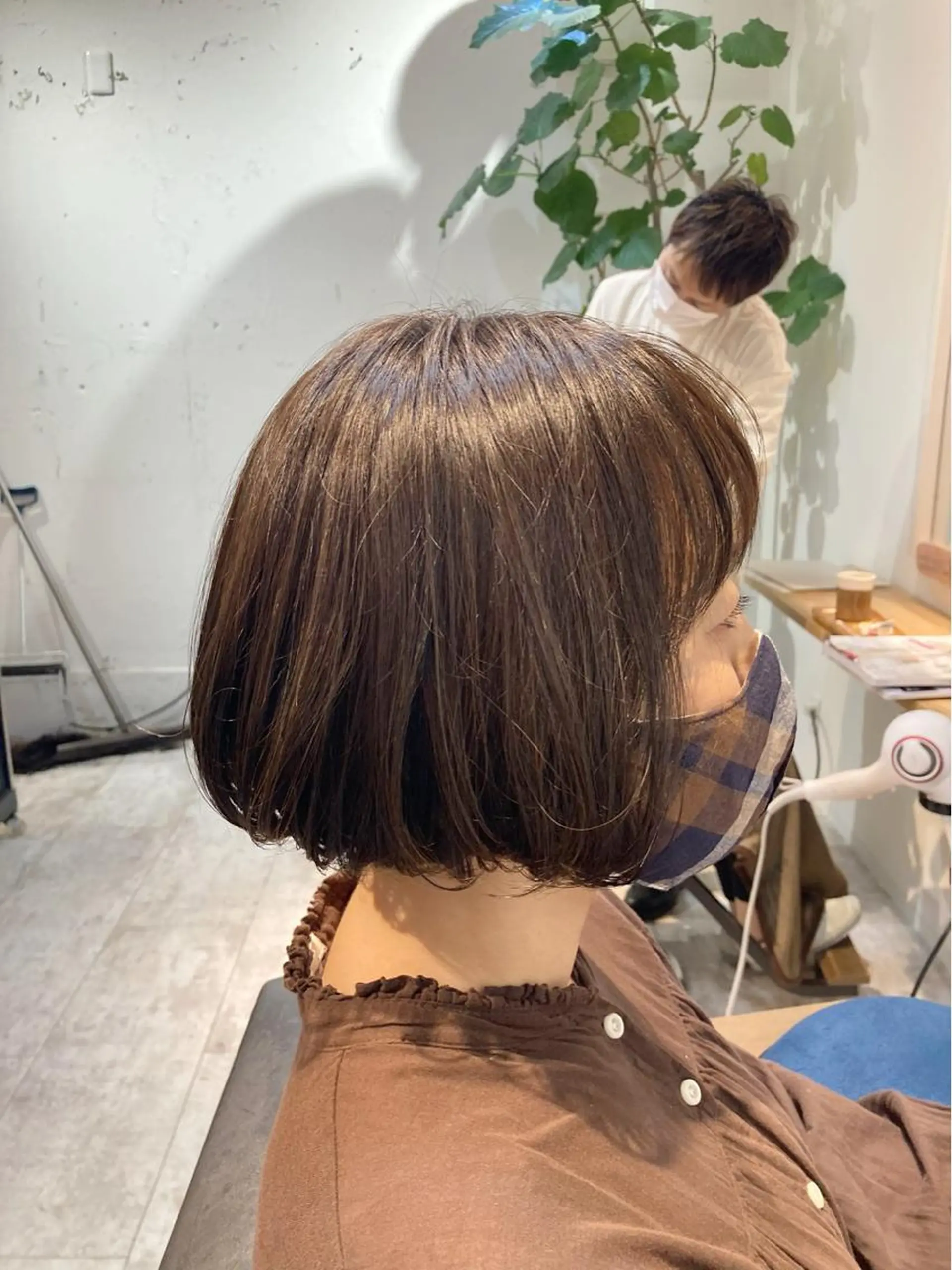 ショート アッシュ アッシュグレー アッシュグレージュ ボブ カット ヘアカラー トリートメント en't所属・【女性指名No.1】 西口直子のヘアスタイル