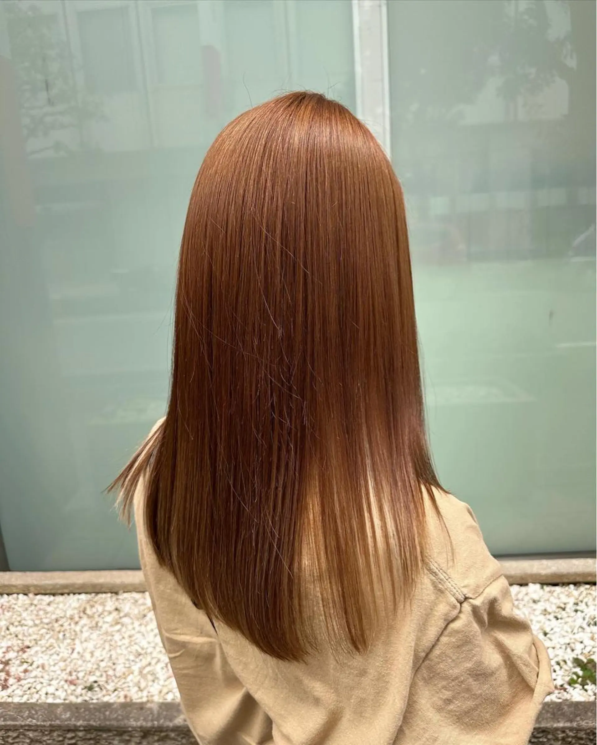 ロング v-lab studio所属・韓国レイヤーカット/ 艶カラー/ noaのヘアスタイル