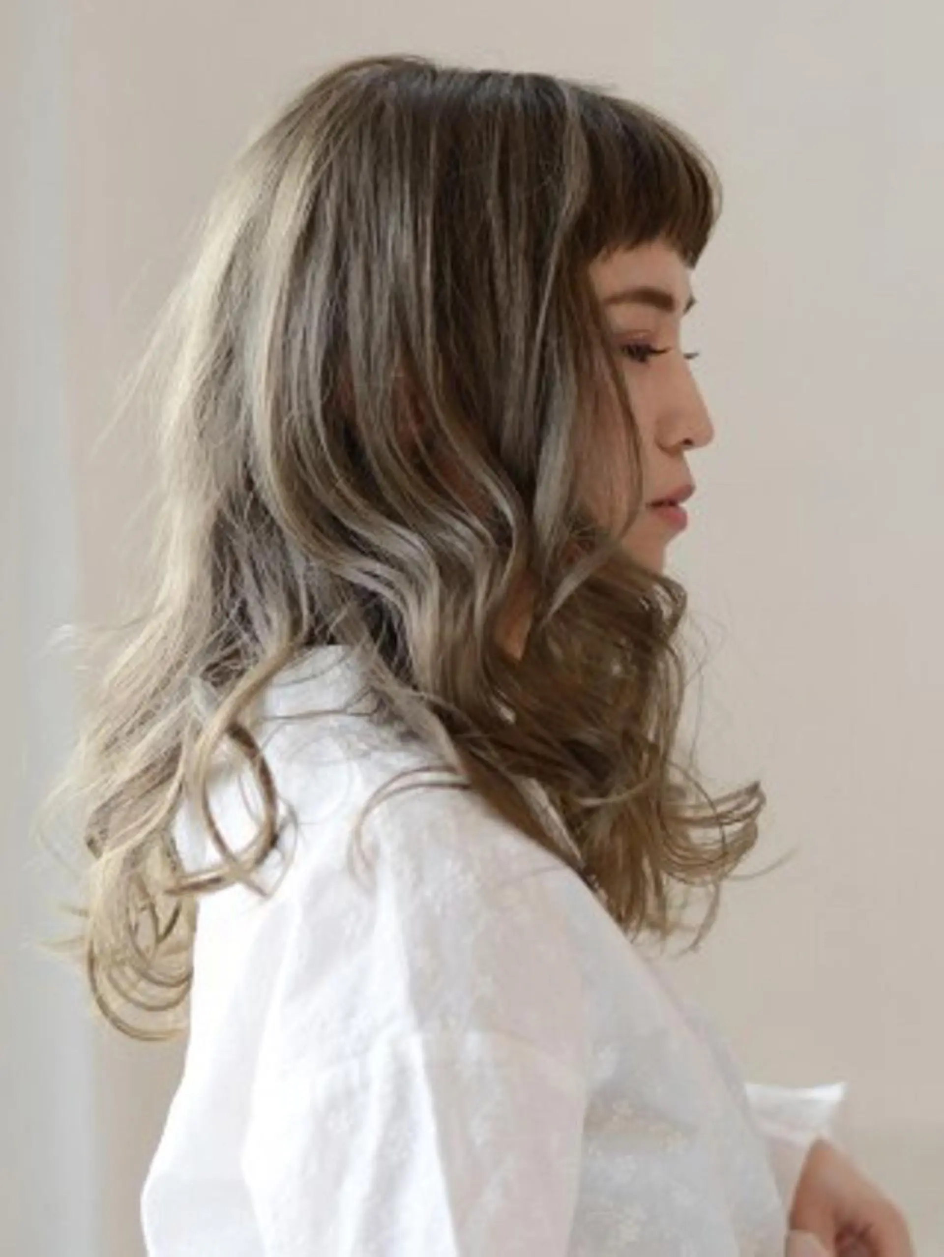 セミロング カラー 🫧美髪矯正/ 髪質改善/藤平健太のヘアスタイル