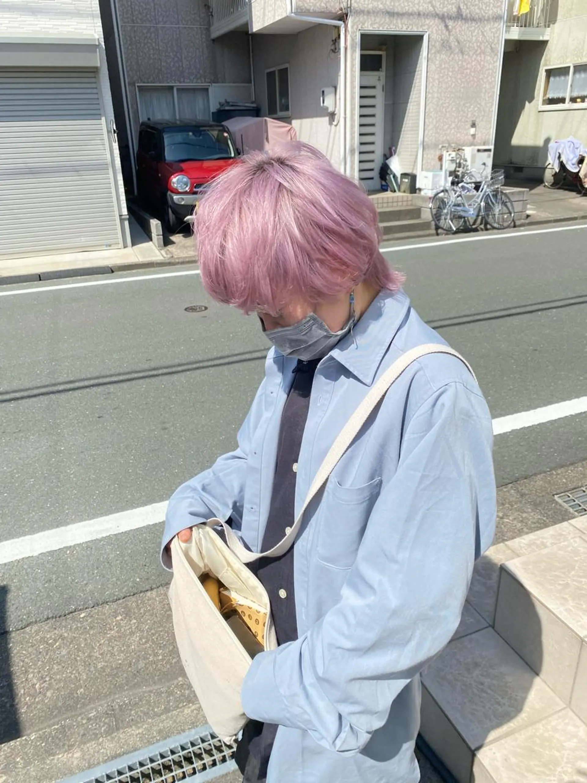 ショート カット y.s.h所属・ハイトーンカラー🌈 メンズパーマ鈴木康平のヘアスタイル