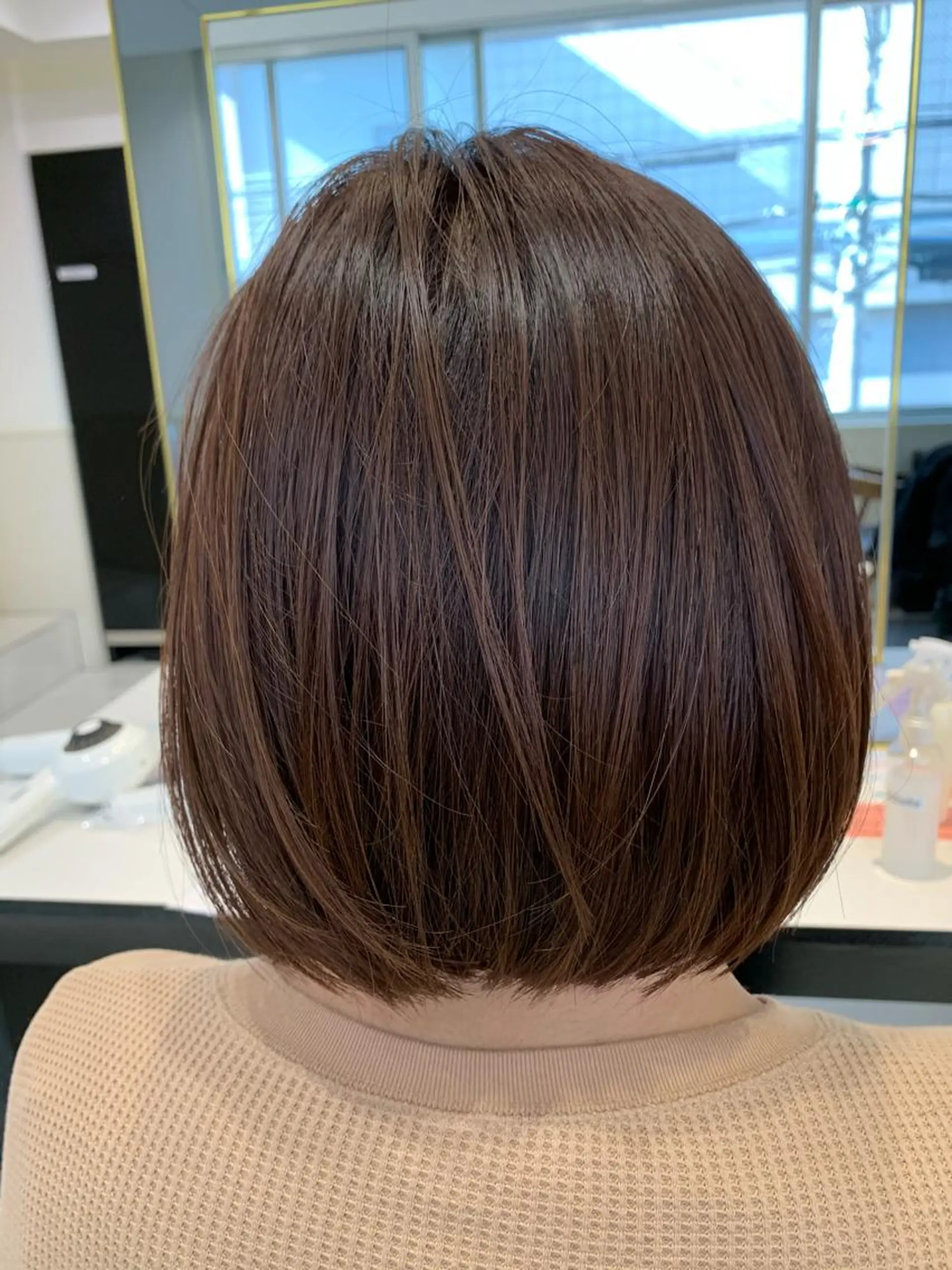 ミディアム カラー カット ヘアカラー 小田切 栄司のヘアスタイル