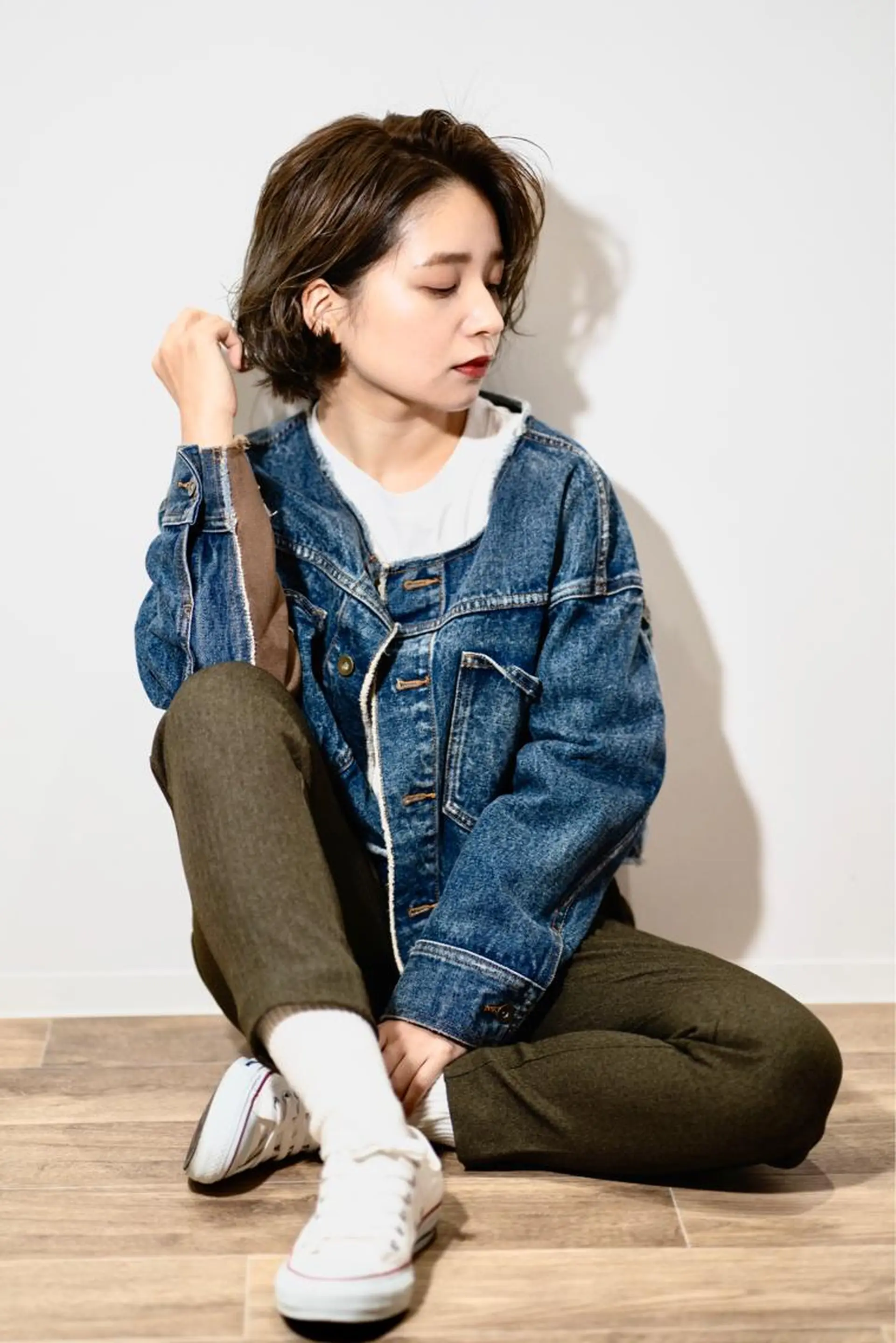 ショート パーマ ボブ ショートヘア ヘアカラー トリートメント 【ブゾン高田馬場】 ☀️小岩太陽☀️のヘアスタイル